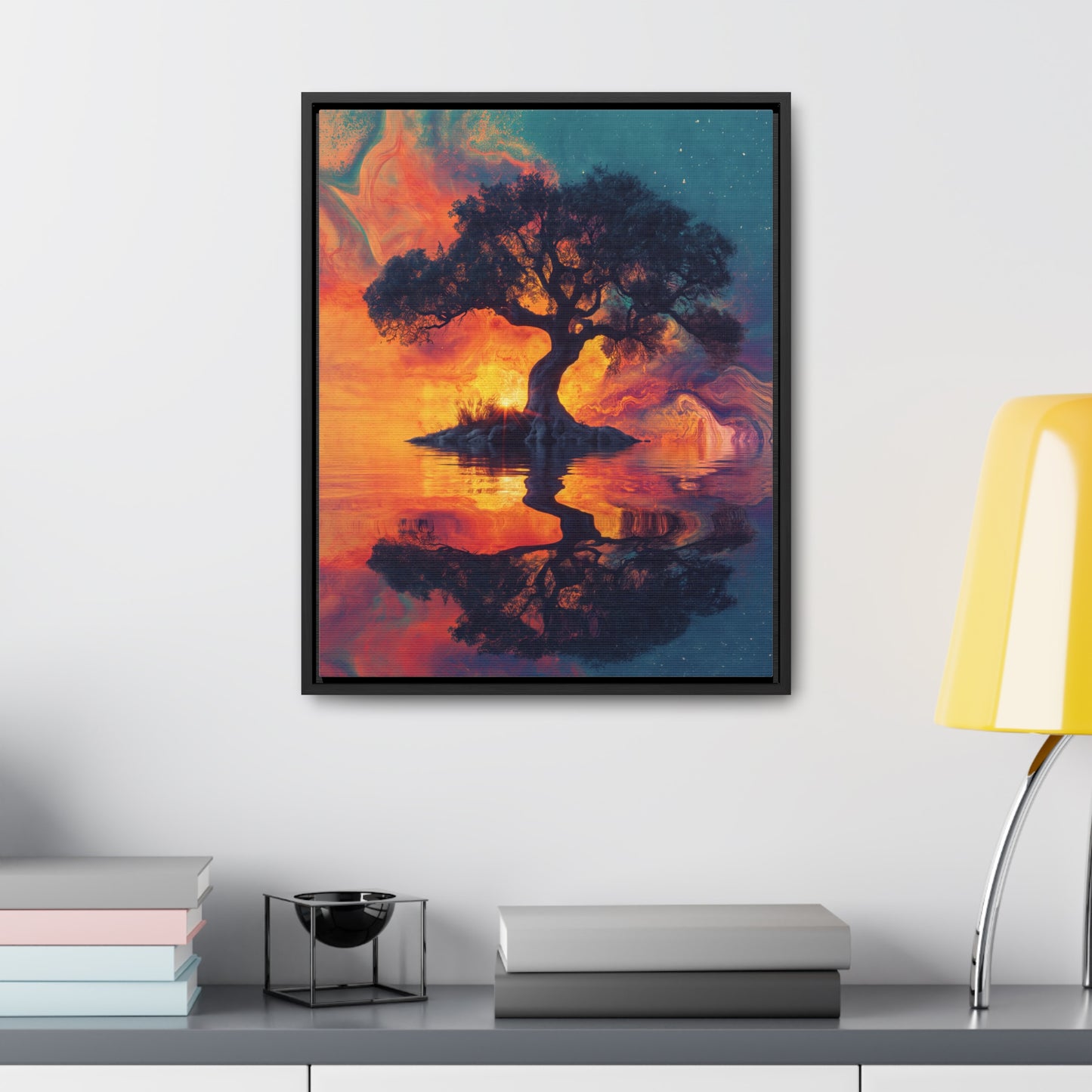 Tree of Dreams - Framed Gallery Canvas Wrap - Erdau Designs