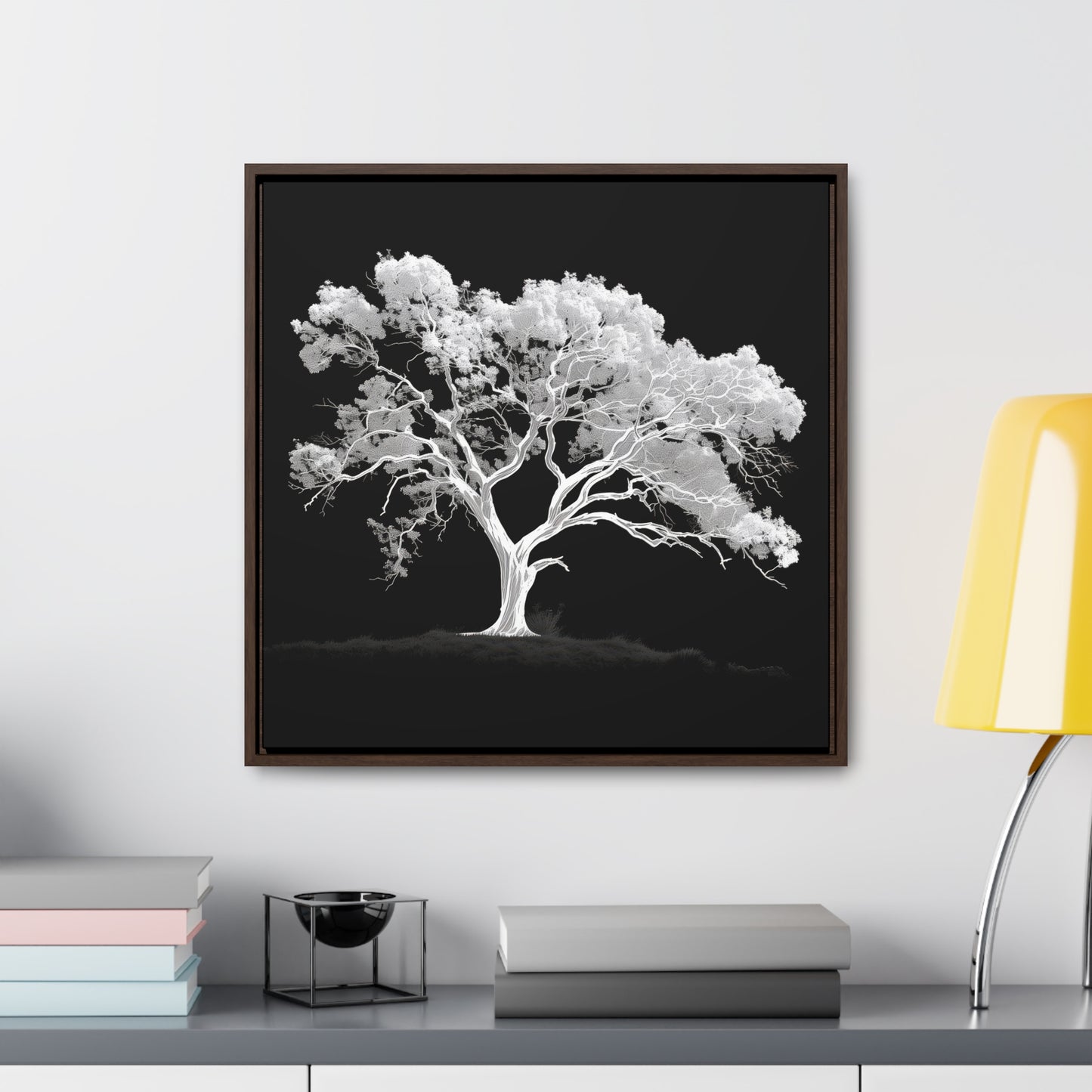 White Oak Tree Framed Gallery Canvas Wrap