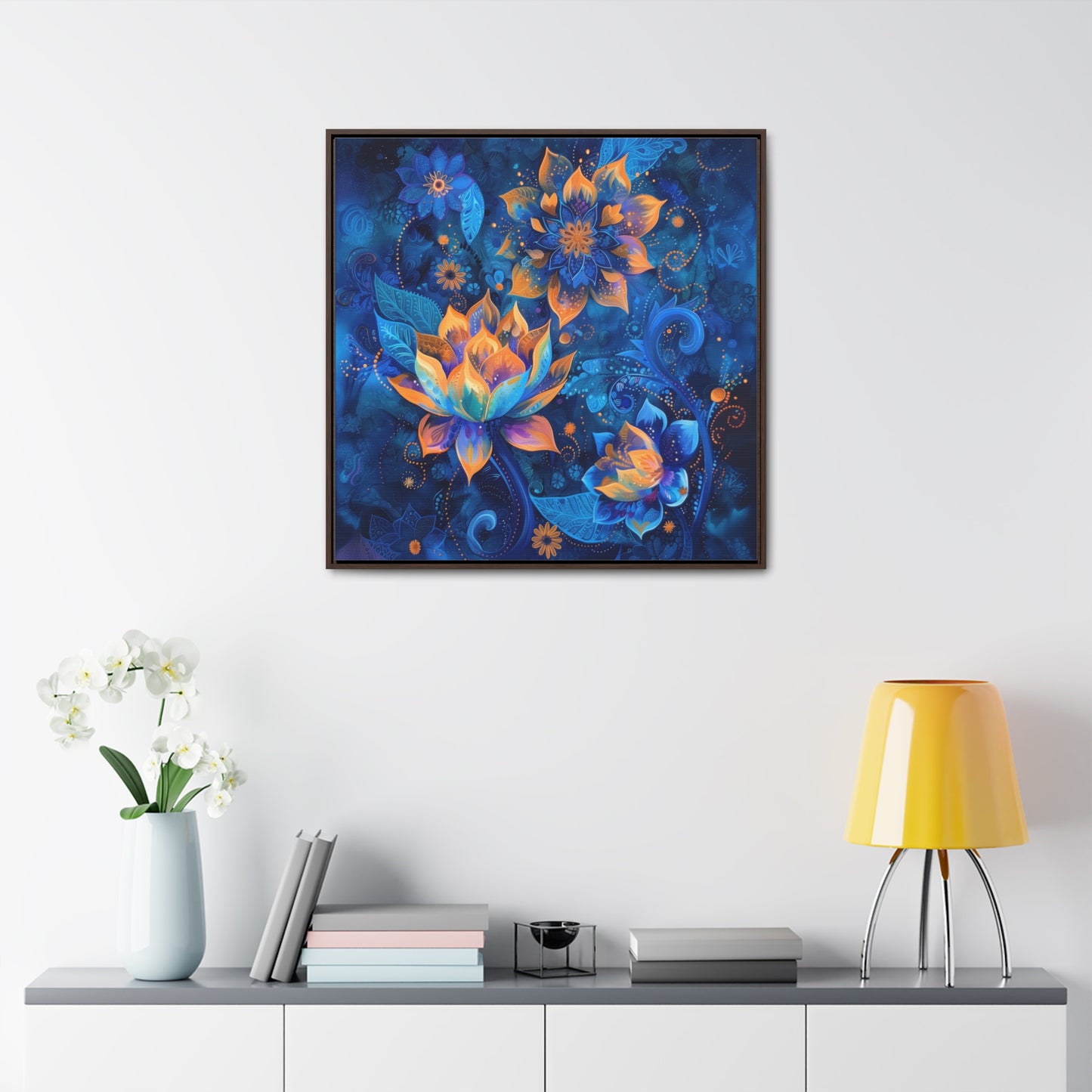 Paisley Framed Gallery Canvas Wrap