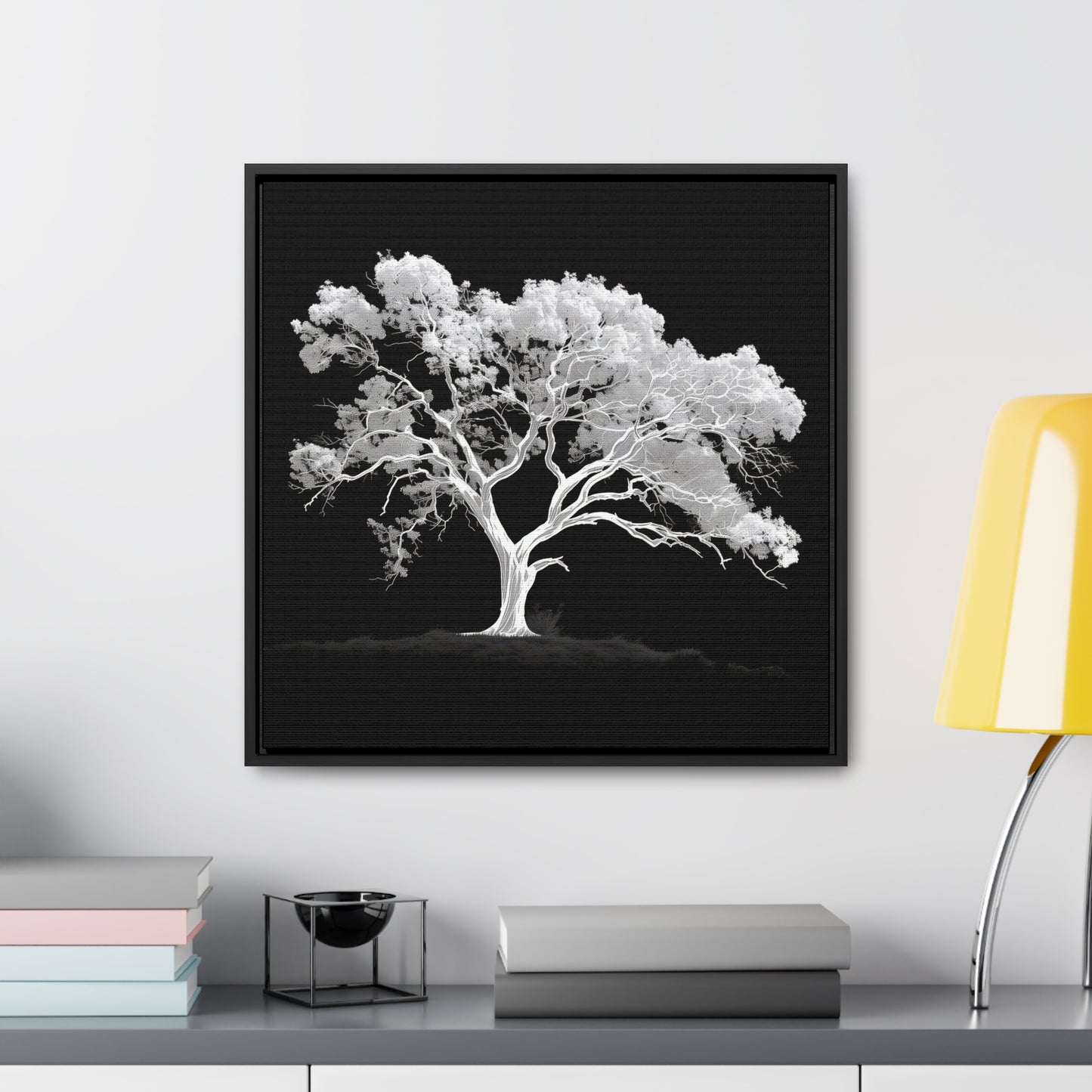 White Oak Tree Framed Gallery Canvas Wrap