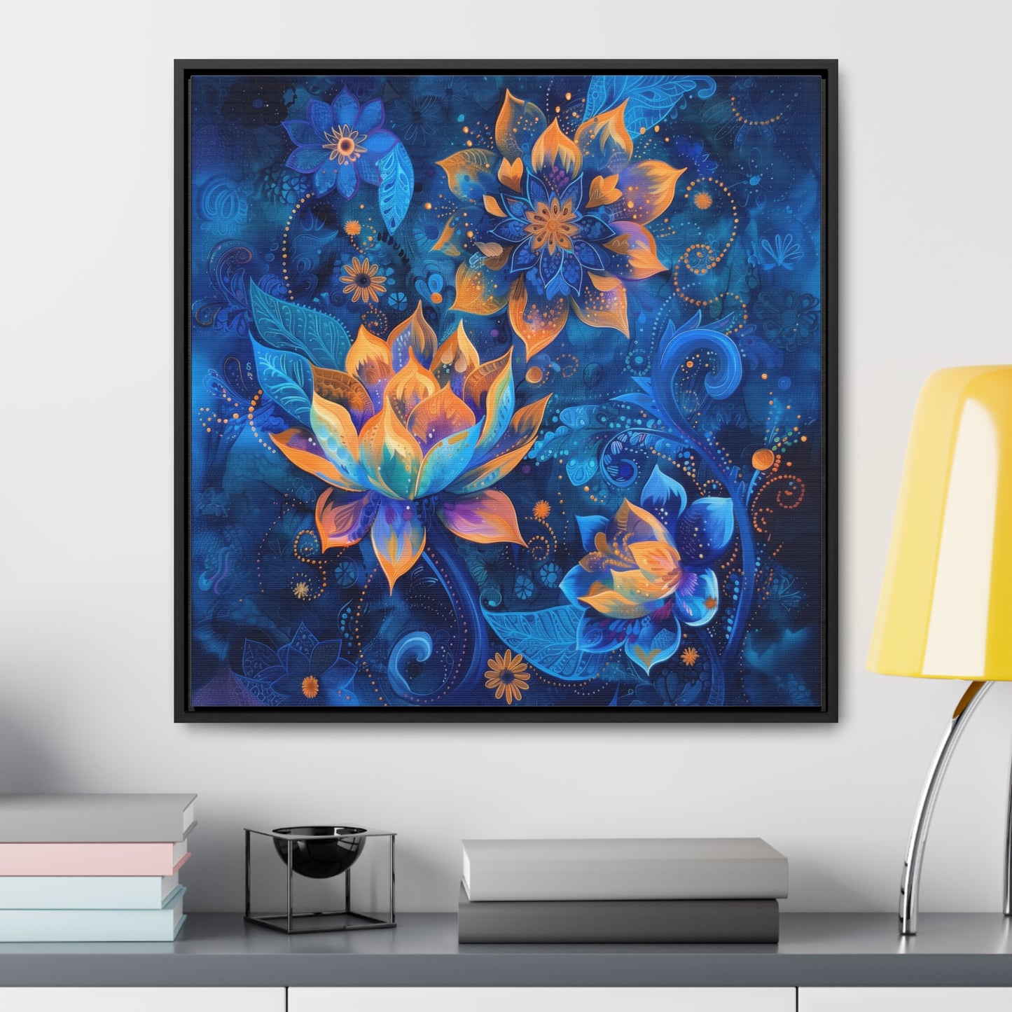 Paisley Framed Gallery Canvas Wrap