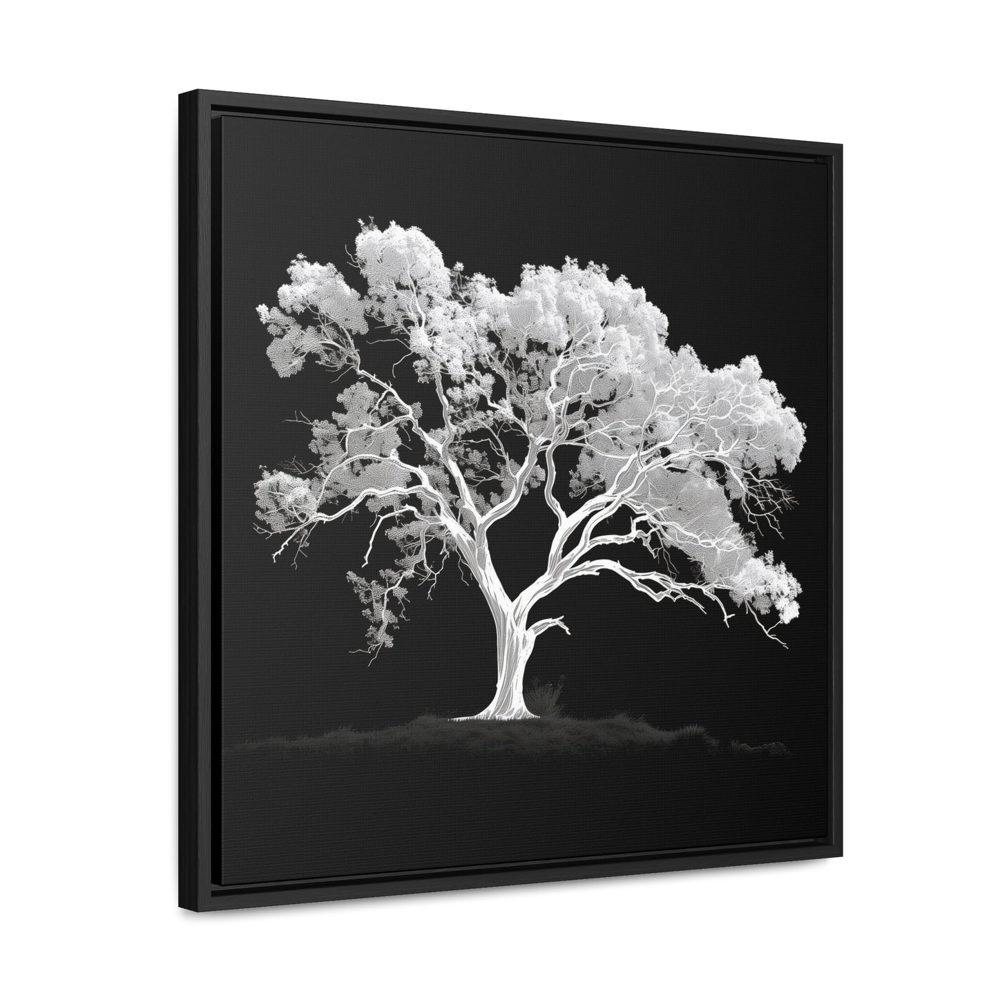 White Oak Tree Framed Gallery Canvas Wrap