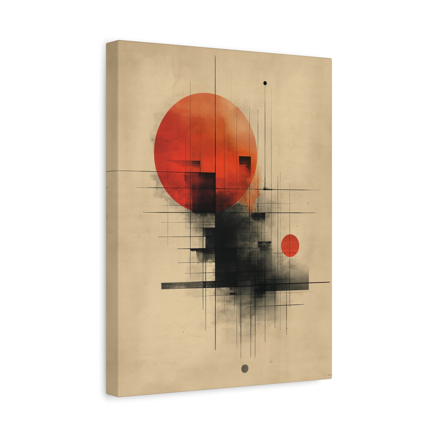 Scarlet Dusk - Stretched Matte Canvas - Erdau Designs