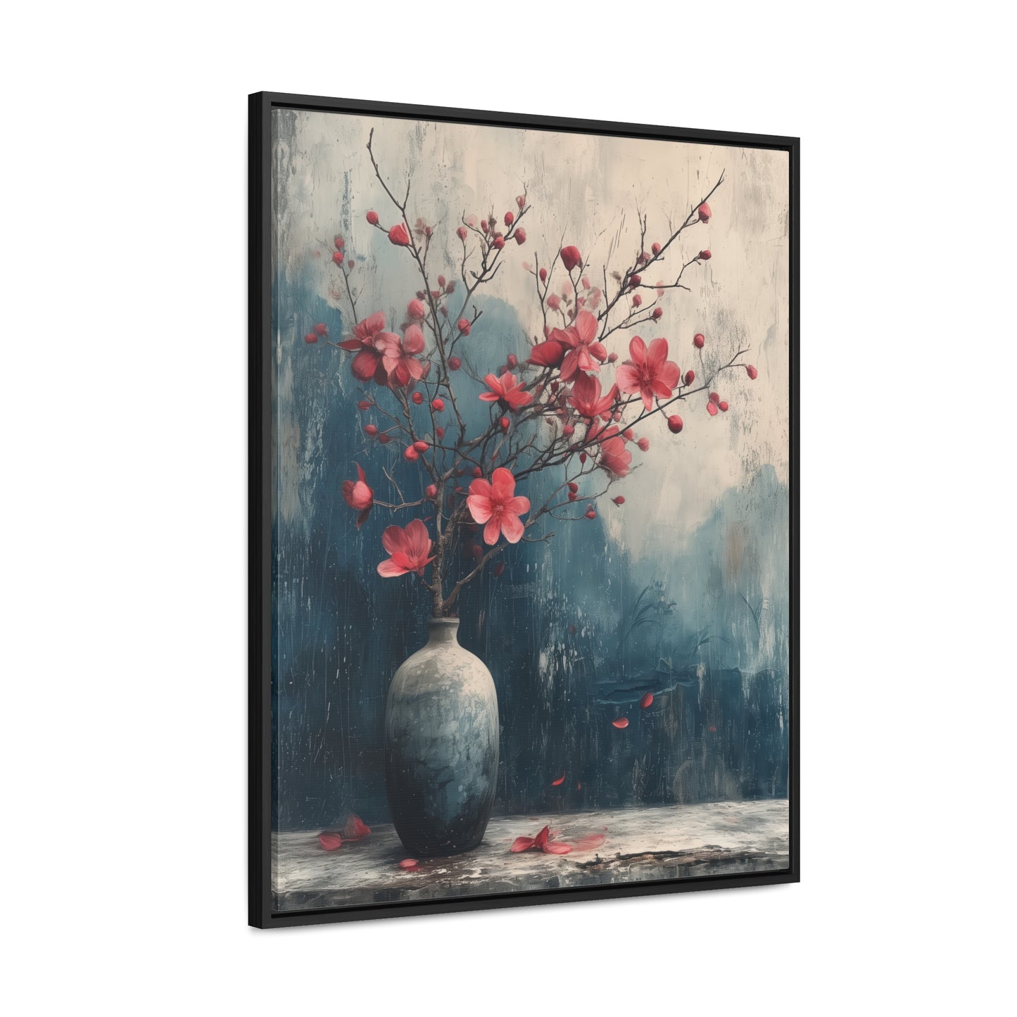 Cherry Grunge - Framed Gallery Canvas Wrap