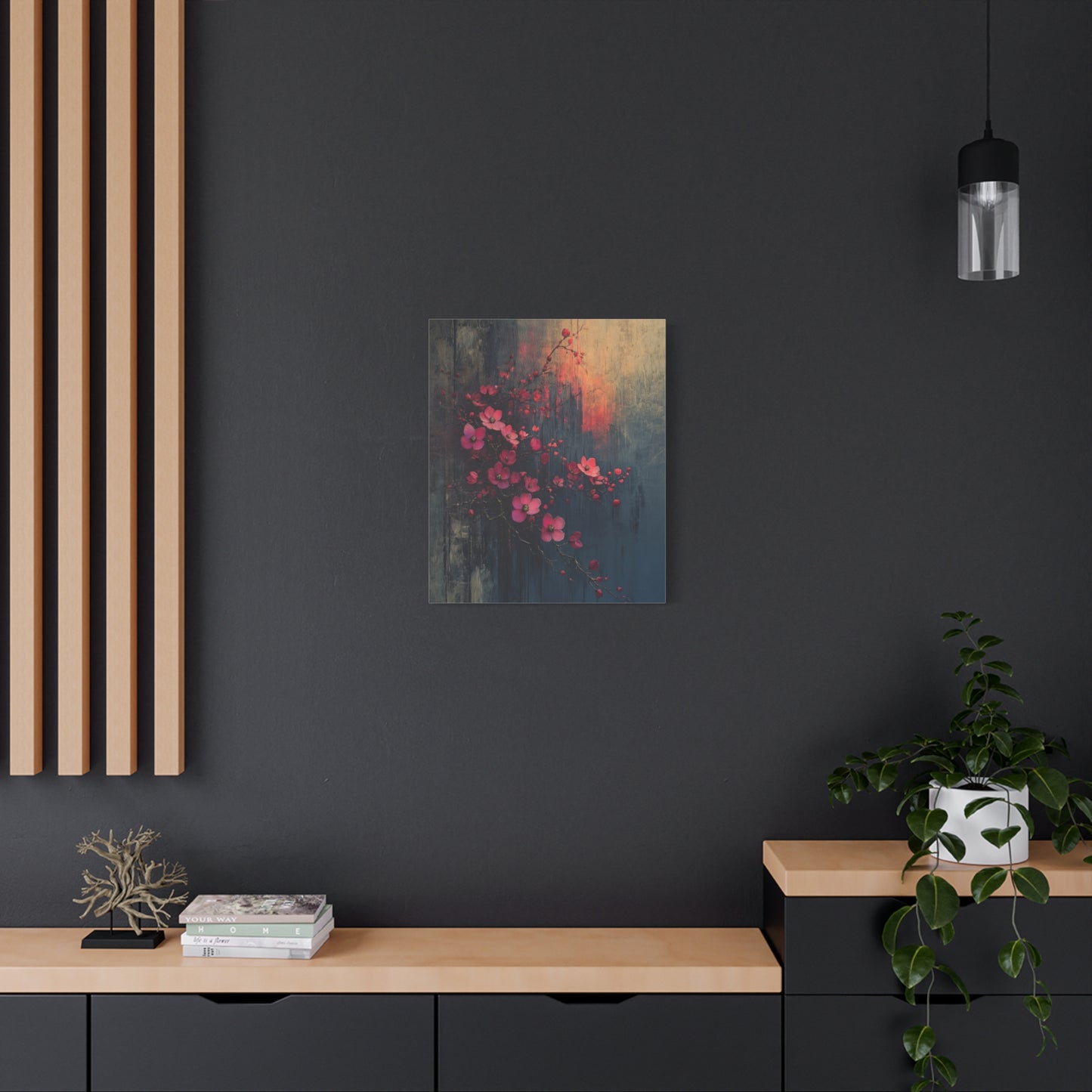 Twilight Bloom Resilience - Stretched Matte Canvas - Erdau Designs