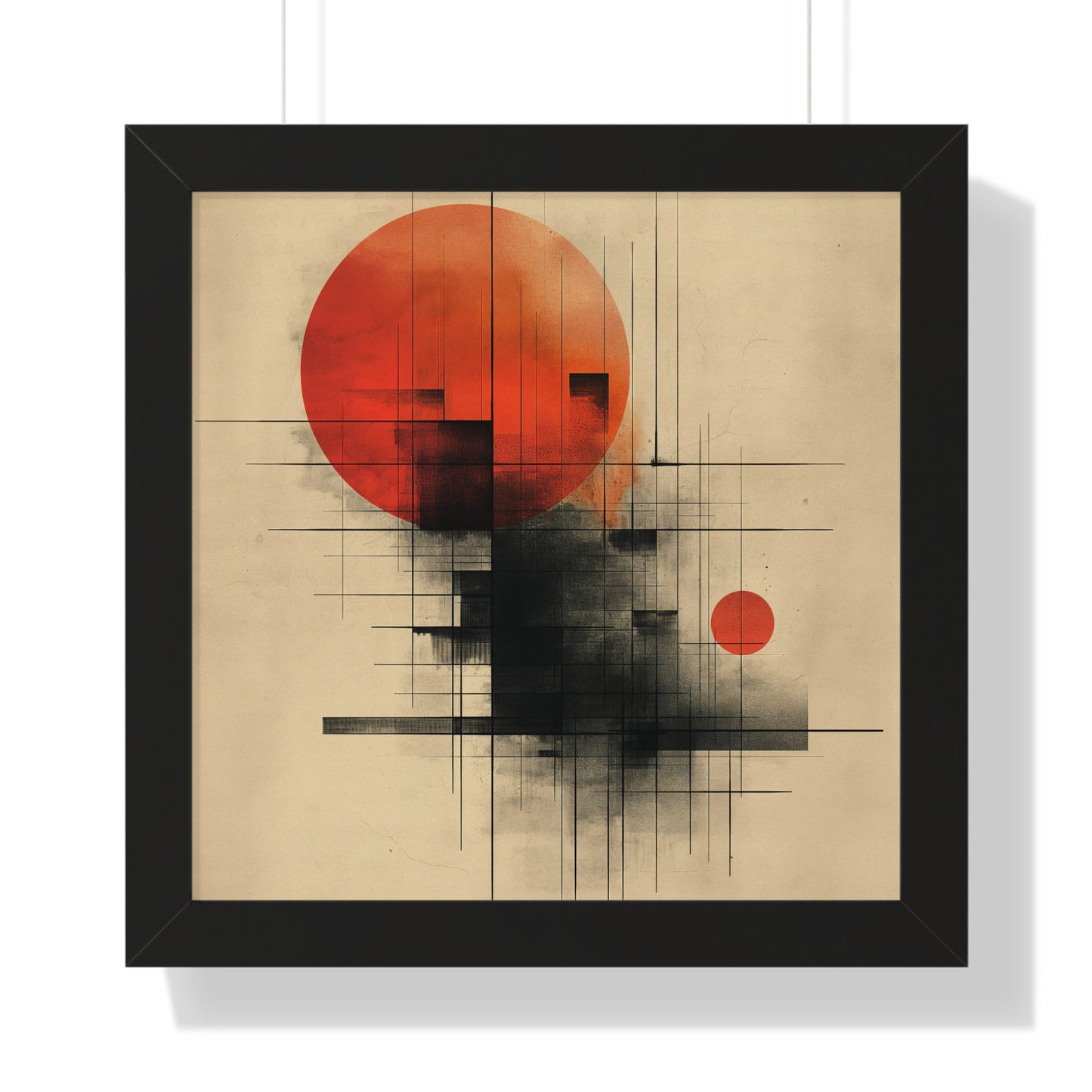 Scarlet Dusk - Framed Poster