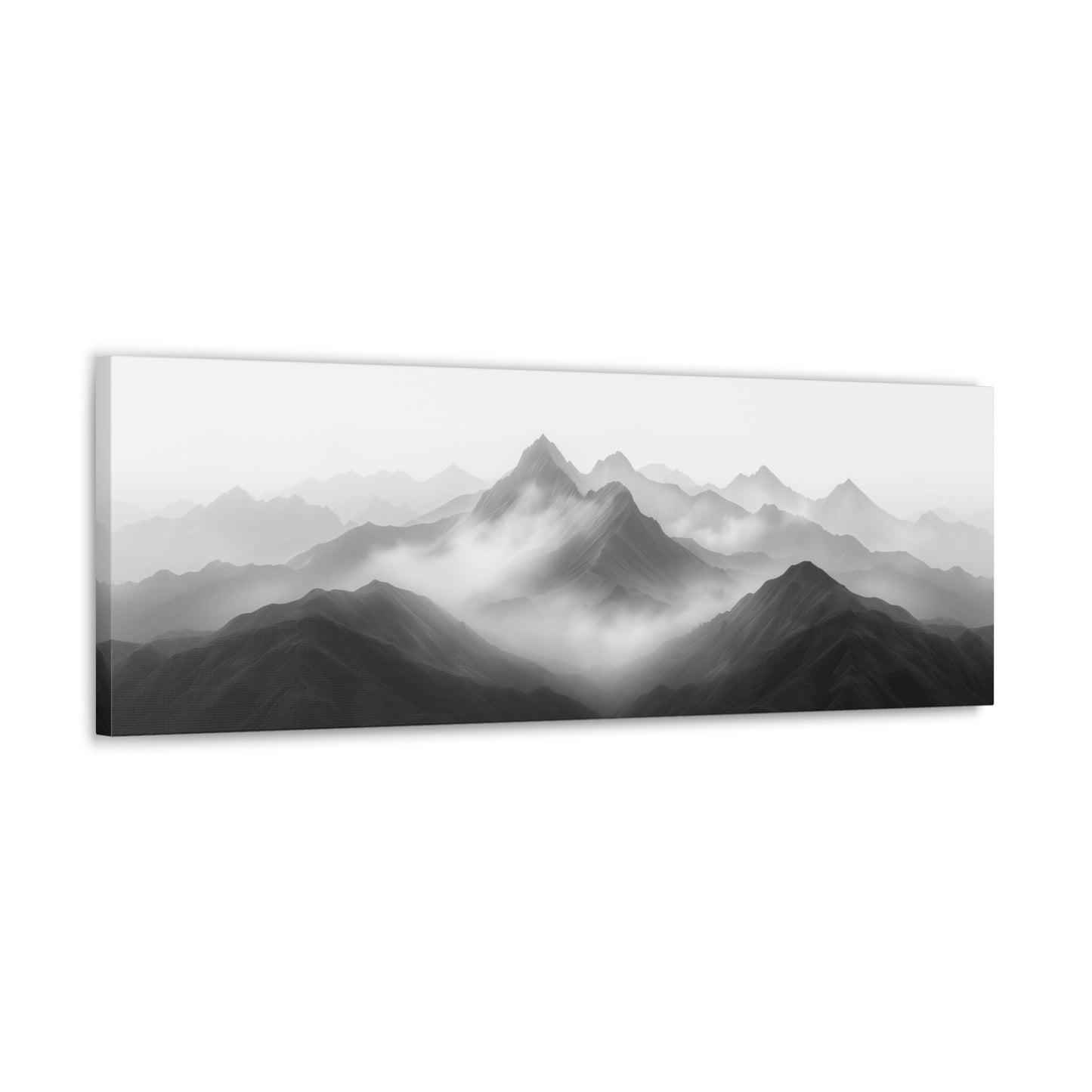 Greyscale Mystical Silhouette - Gallery Canvas Wrap