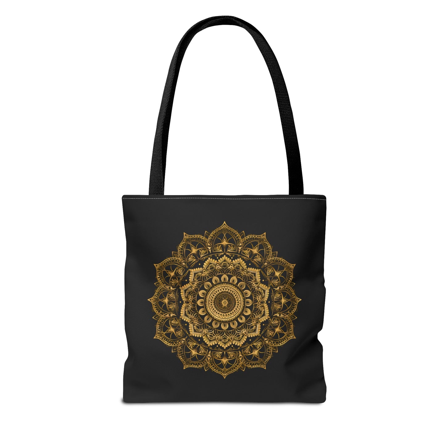 Black and Gold Mandala 2 Tote Bag