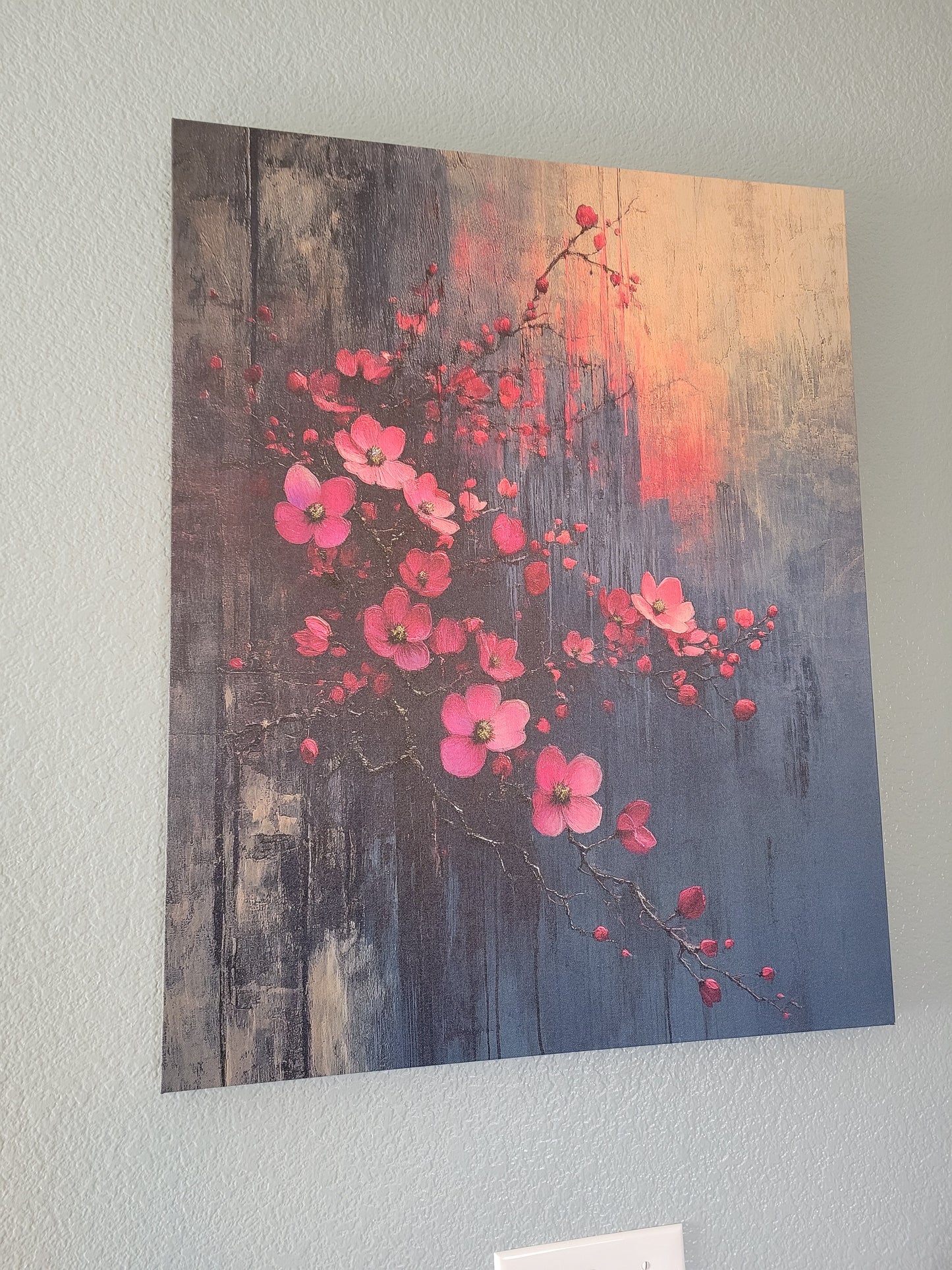 Twilight Bloom Resilience - Stretched Matte Canvas
