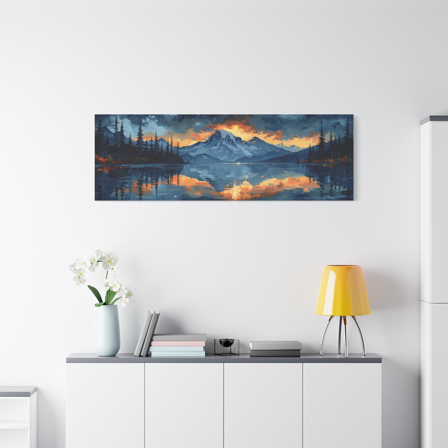 Mountain Rise - Stretched Matte Canvas - Erdau Designs