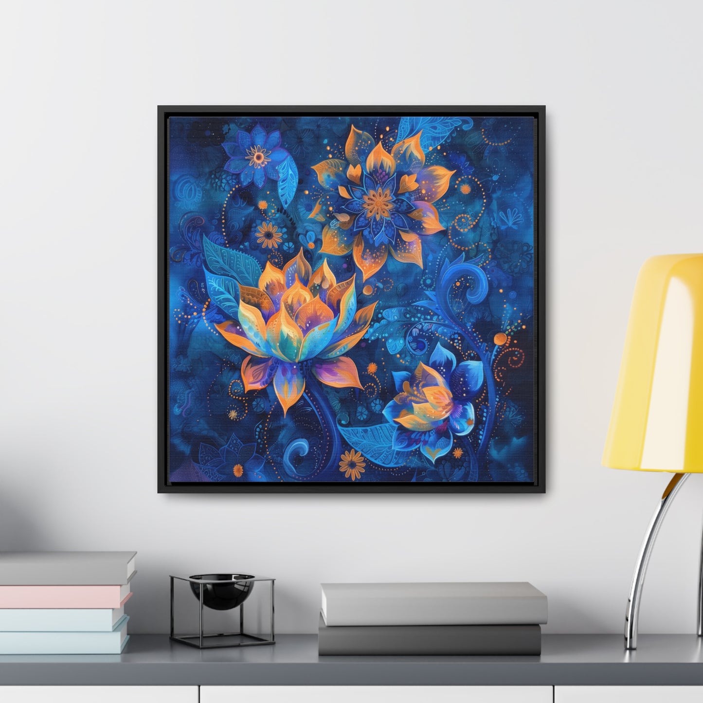 Paisley Framed Gallery Canvas Wrap