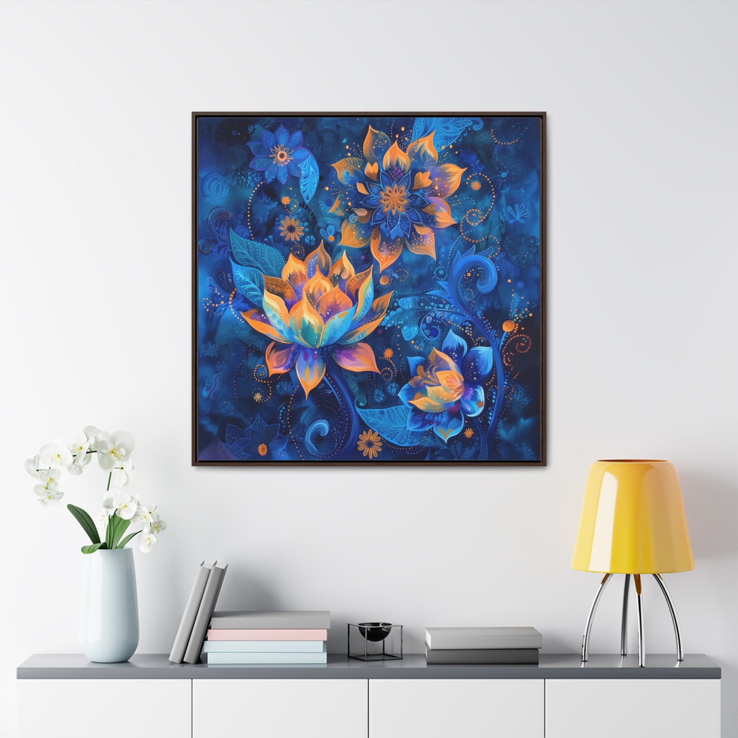 Paisley Framed Gallery Canvas Wrap