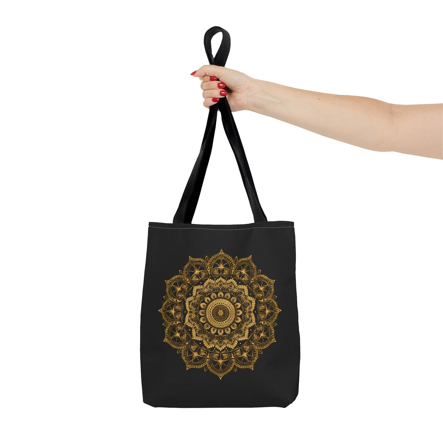 Black and Gold Mandala 2 Tote Bag