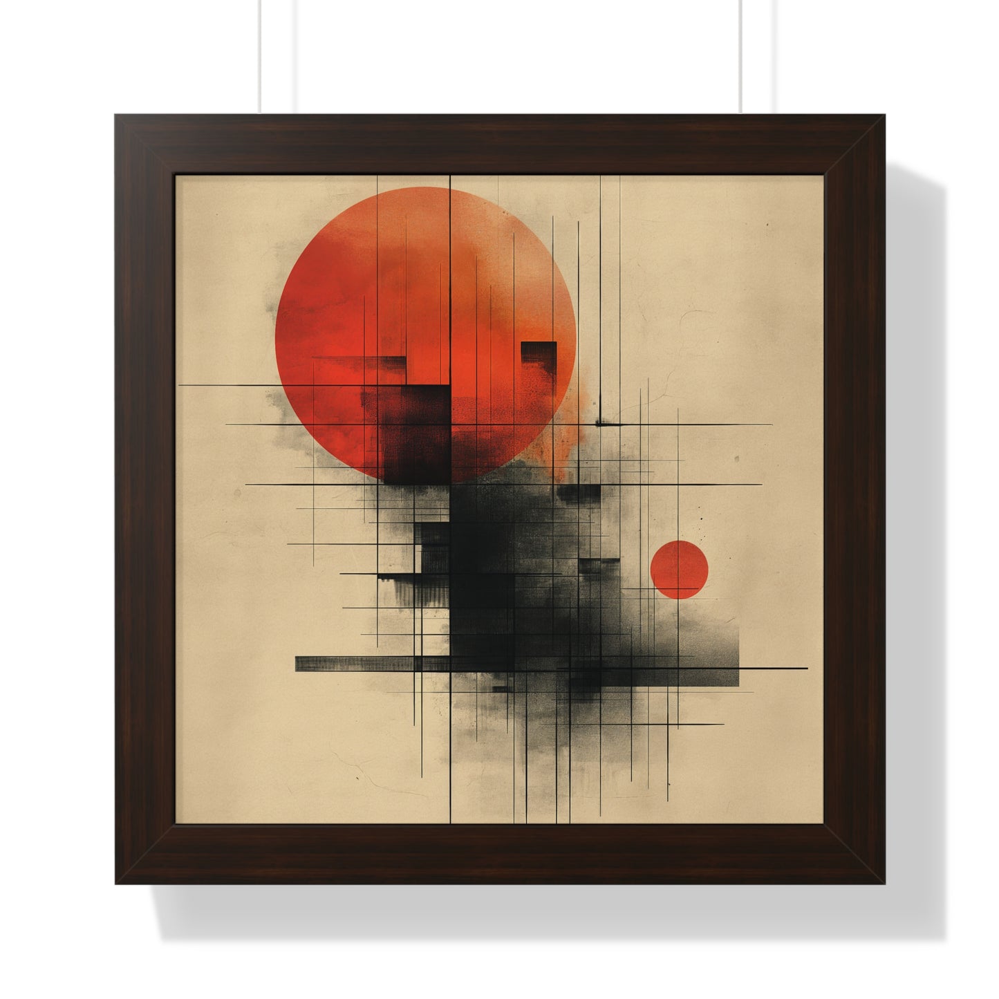 Scarlet Dusk - Framed Poster