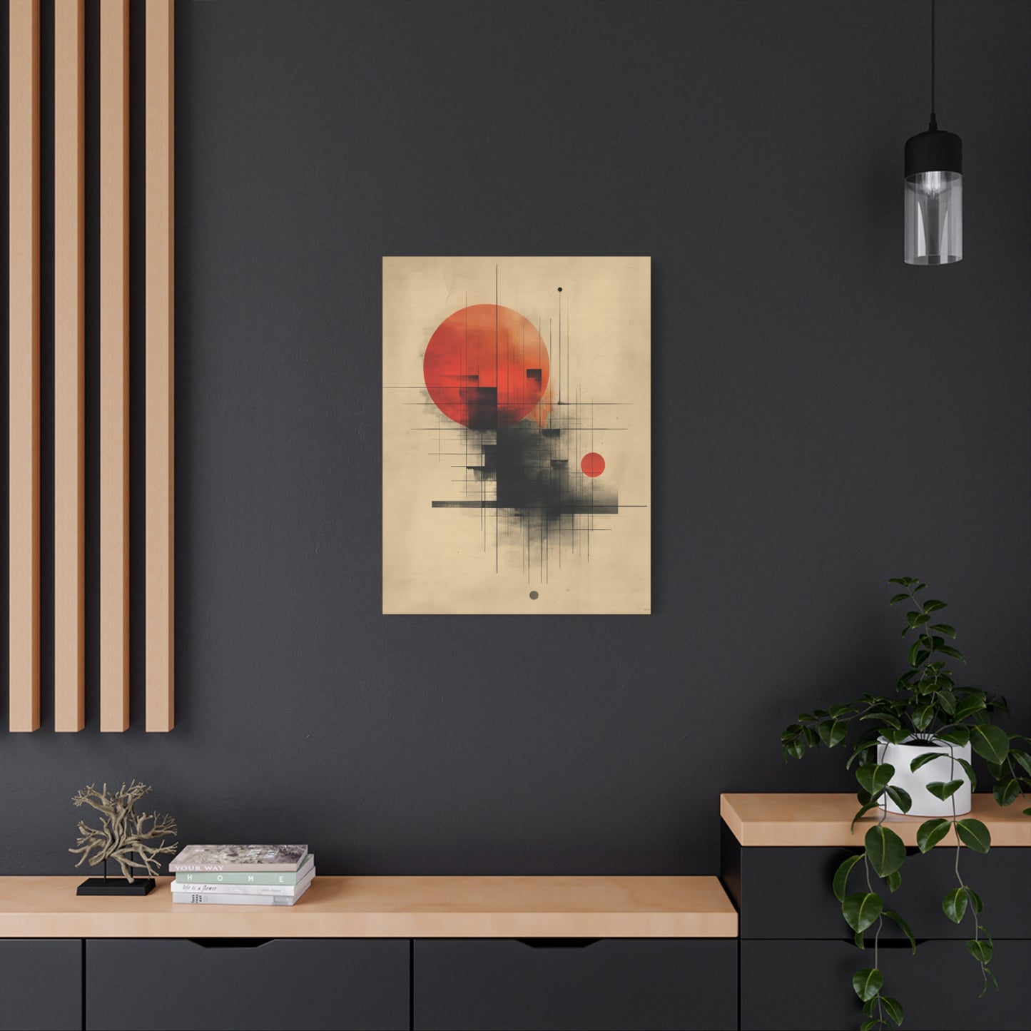 Scarlet Dusk - Stretched Matte Canvas - Erdau Designs
