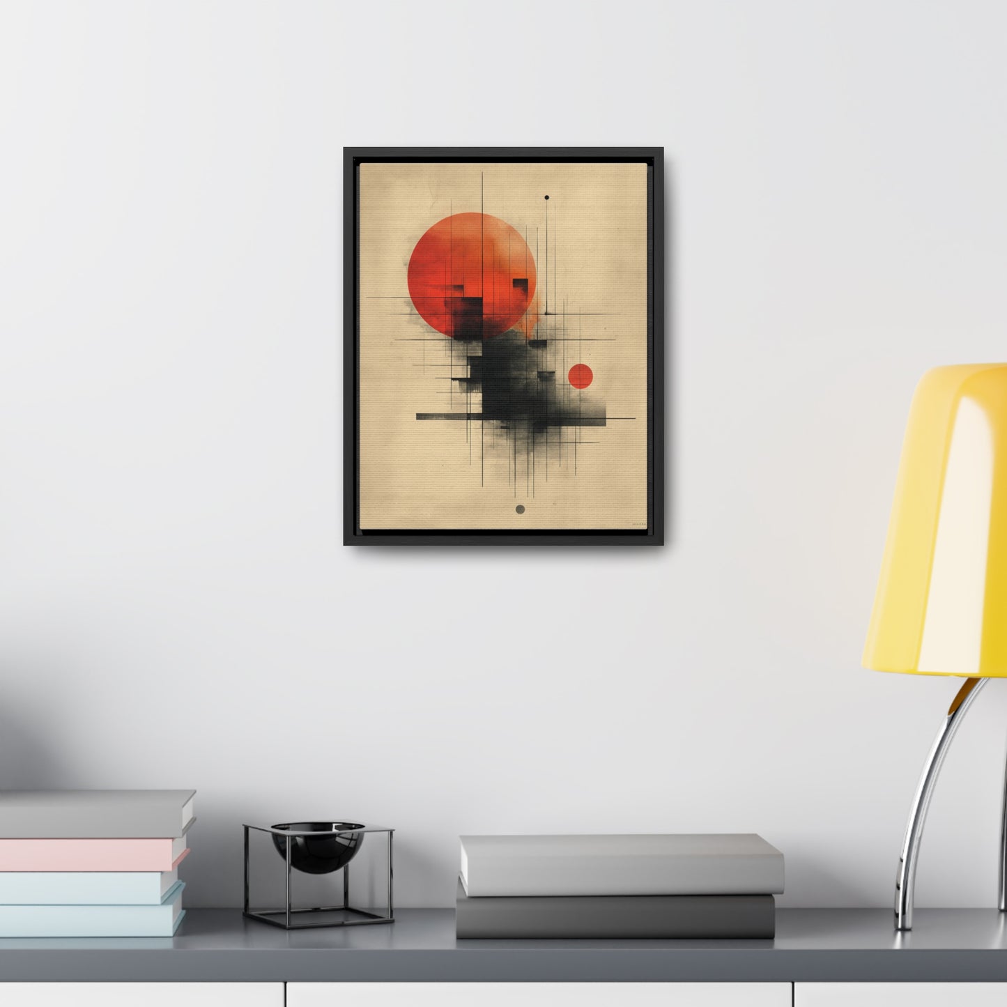 Scarlet Dusk - Framed Gallery Canvas - Erdau Designs