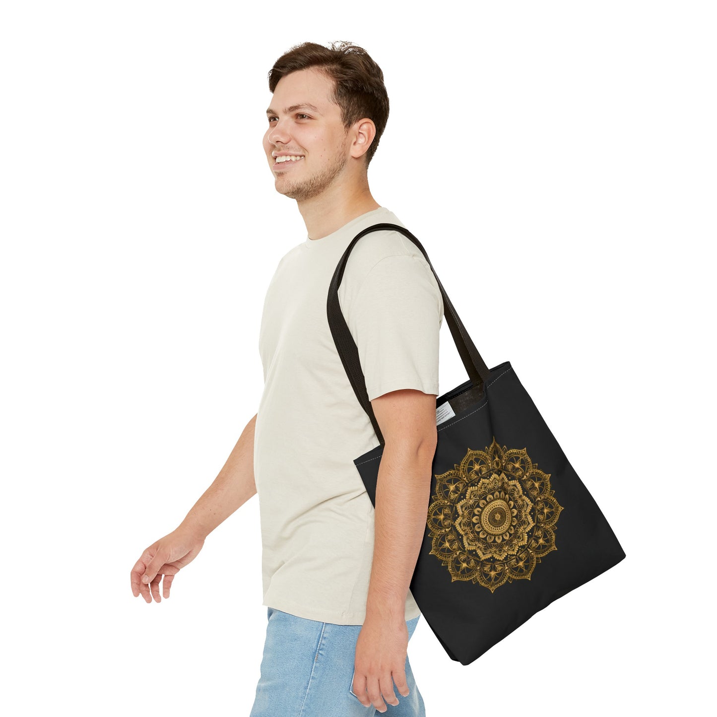 Black and Gold Mandala 2 Tote Bag