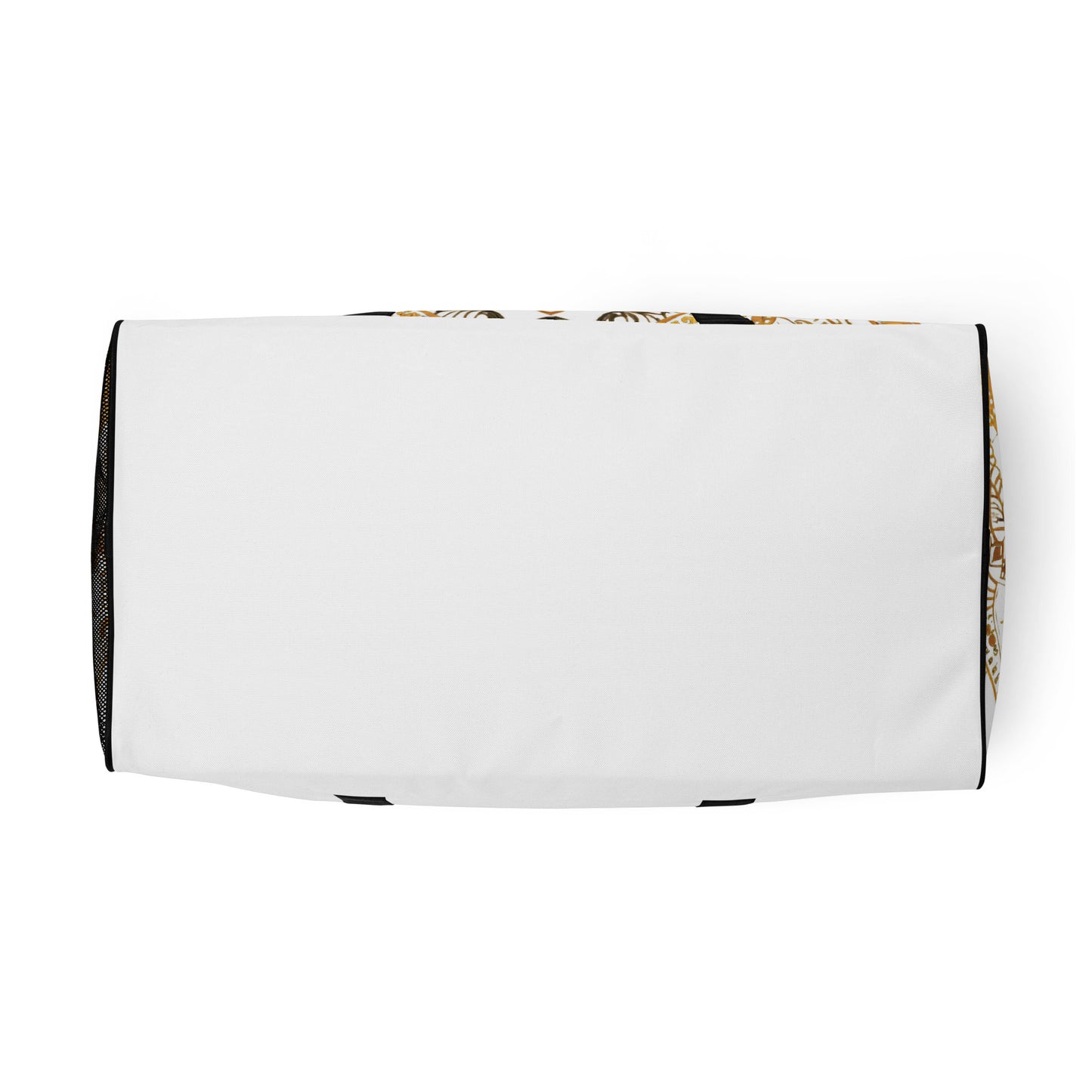 White and Gold Mandala Duffel Bag - Erdau Designs