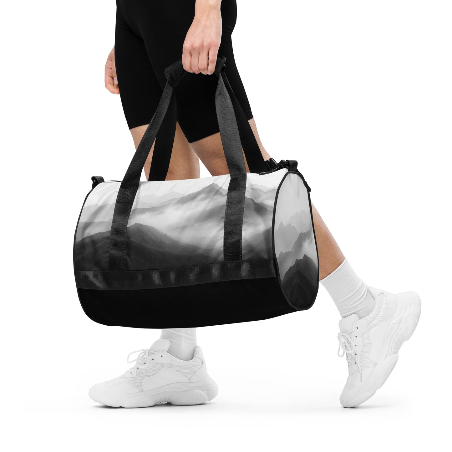 Greyscale Mystical Silhouette Gym Bag