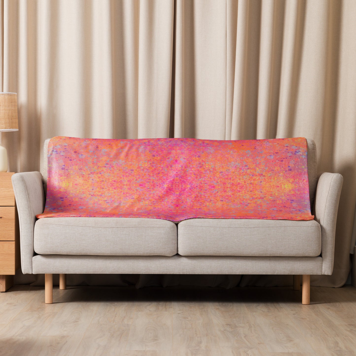 Heartburst Plush Sherpa blanket