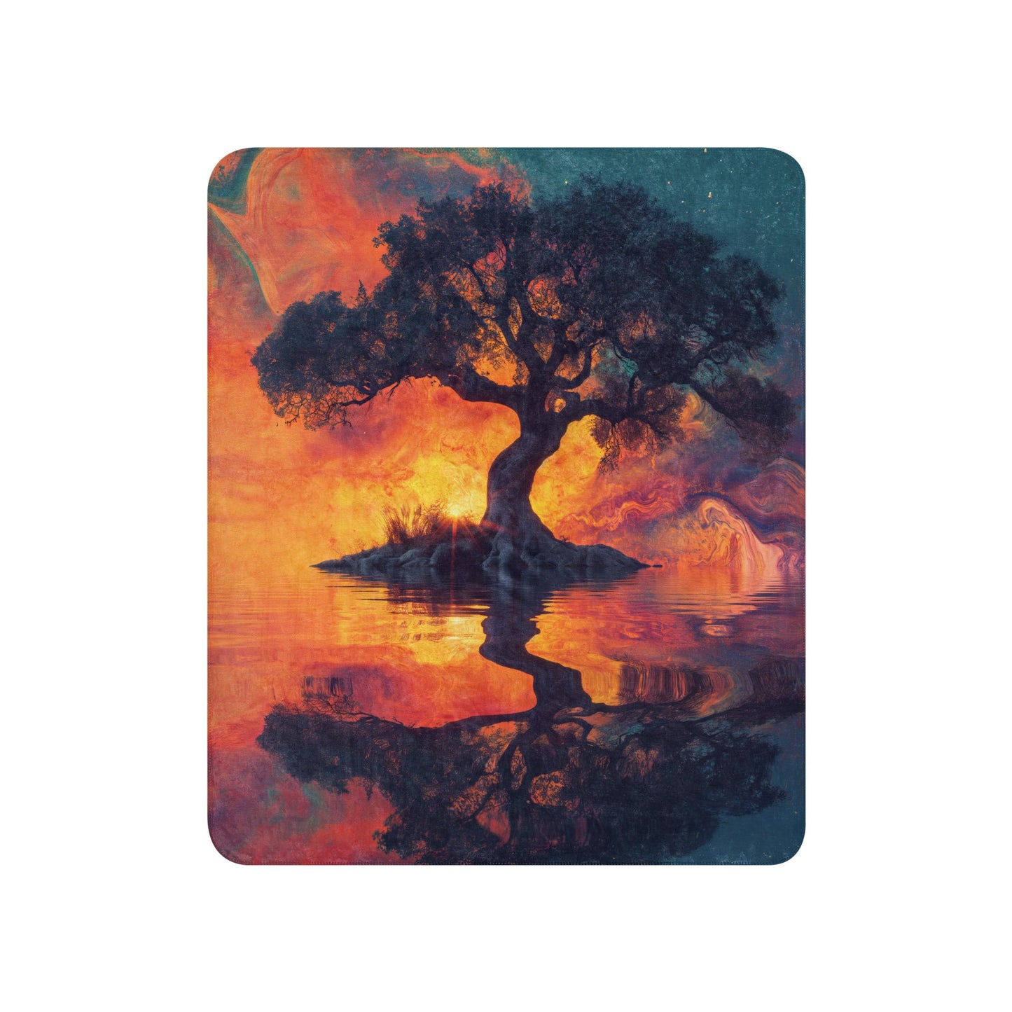 Tree of Dreams - Plush Sherpa Blanket - Erdau Designs