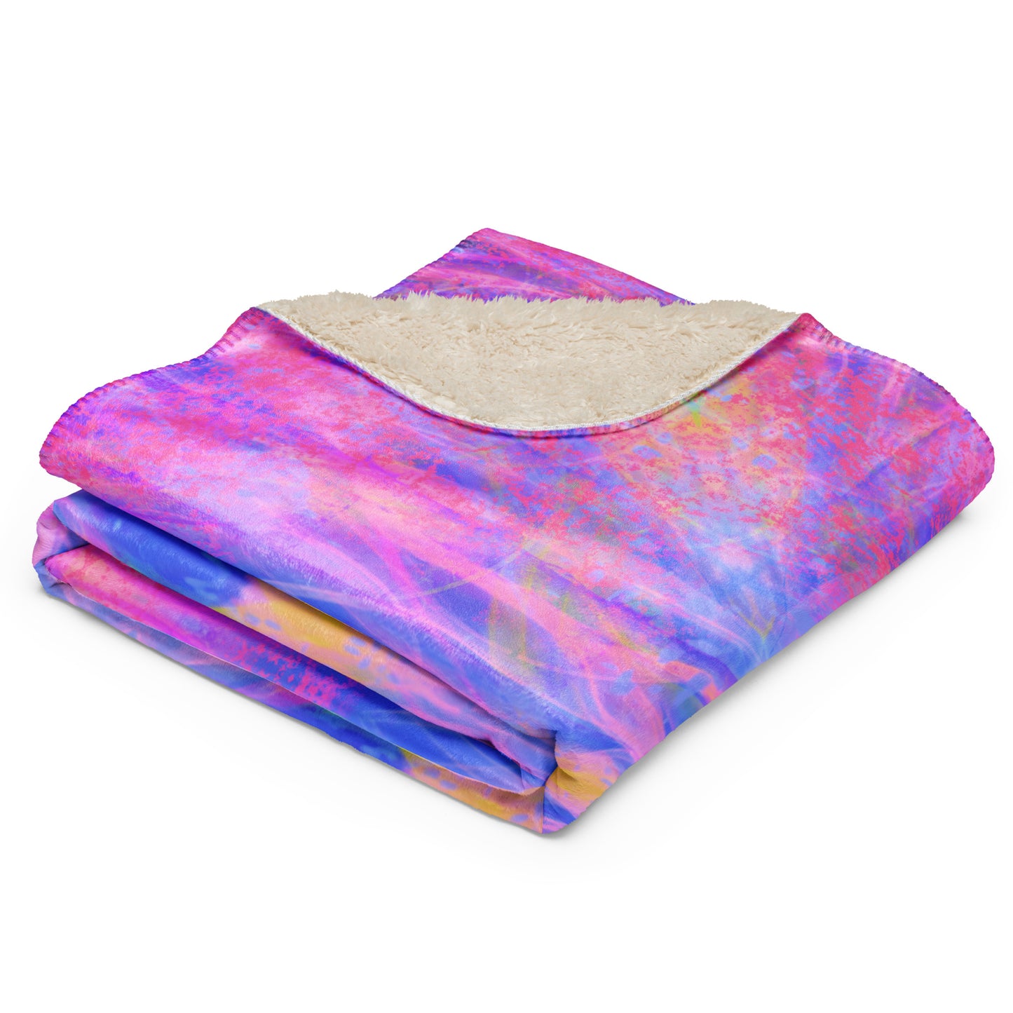 Lavender Portal Plush Sherpa blanket