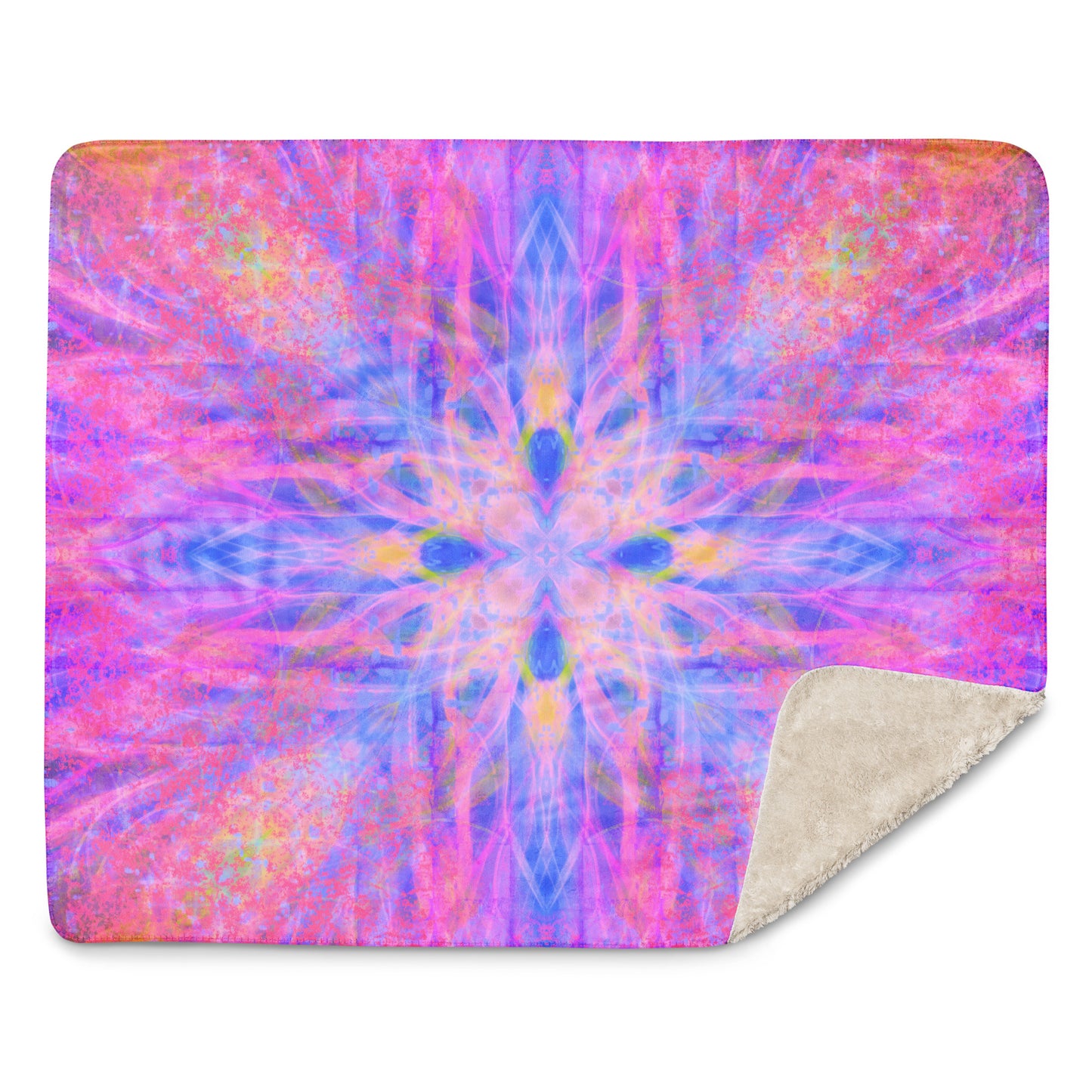 Lavender Portal Plush Sherpa blanket