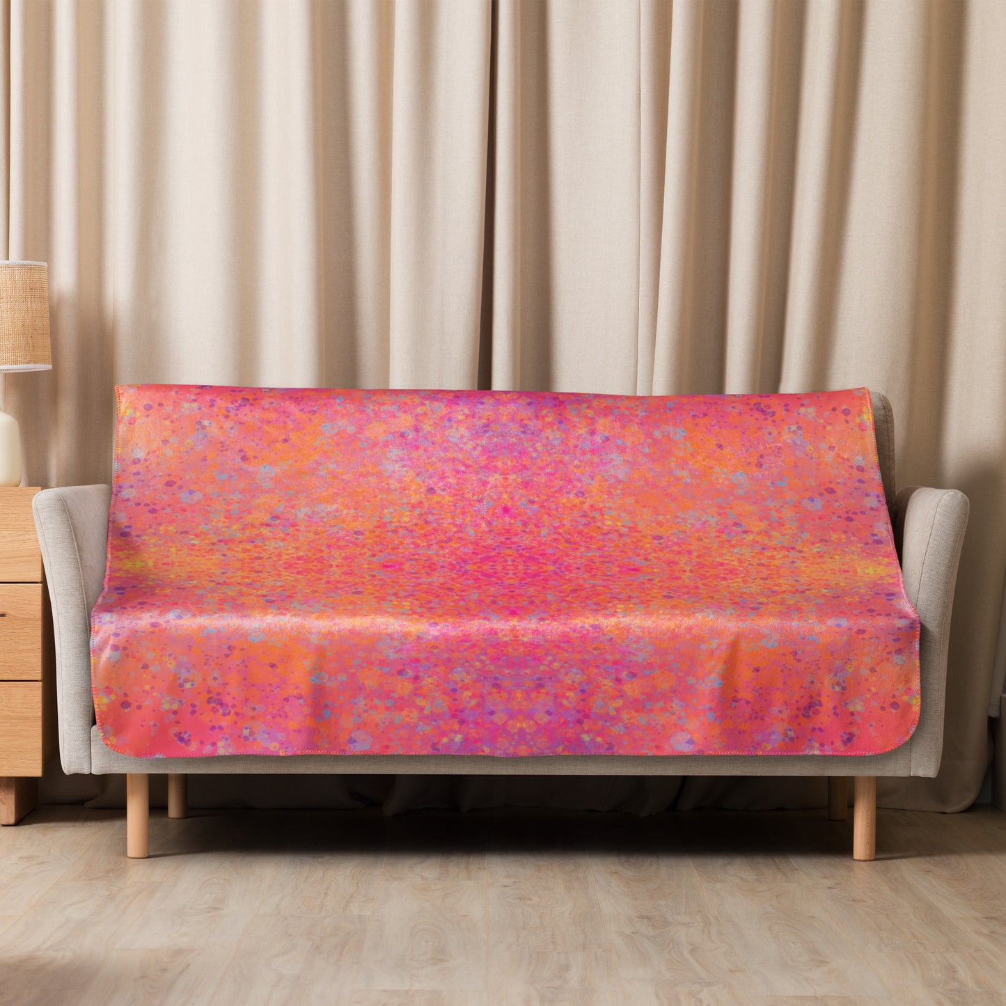 Heartburst Plush Sherpa blanket