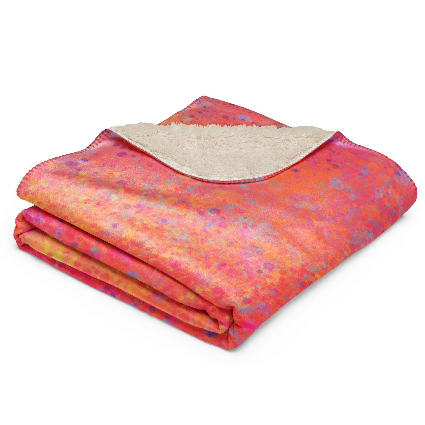 Heartburst Plush Sherpa blanket