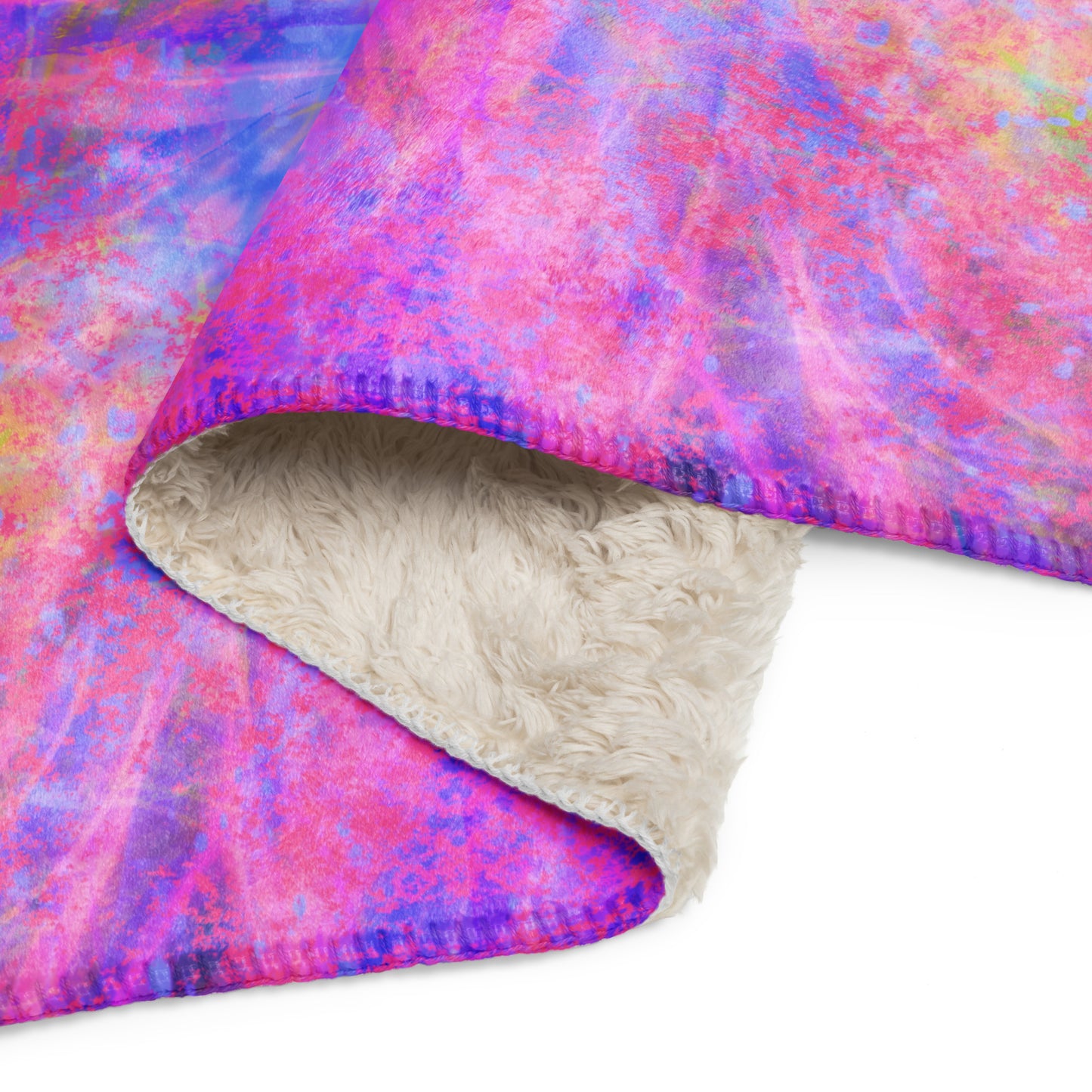 Lavender Portal Plush Sherpa blanket