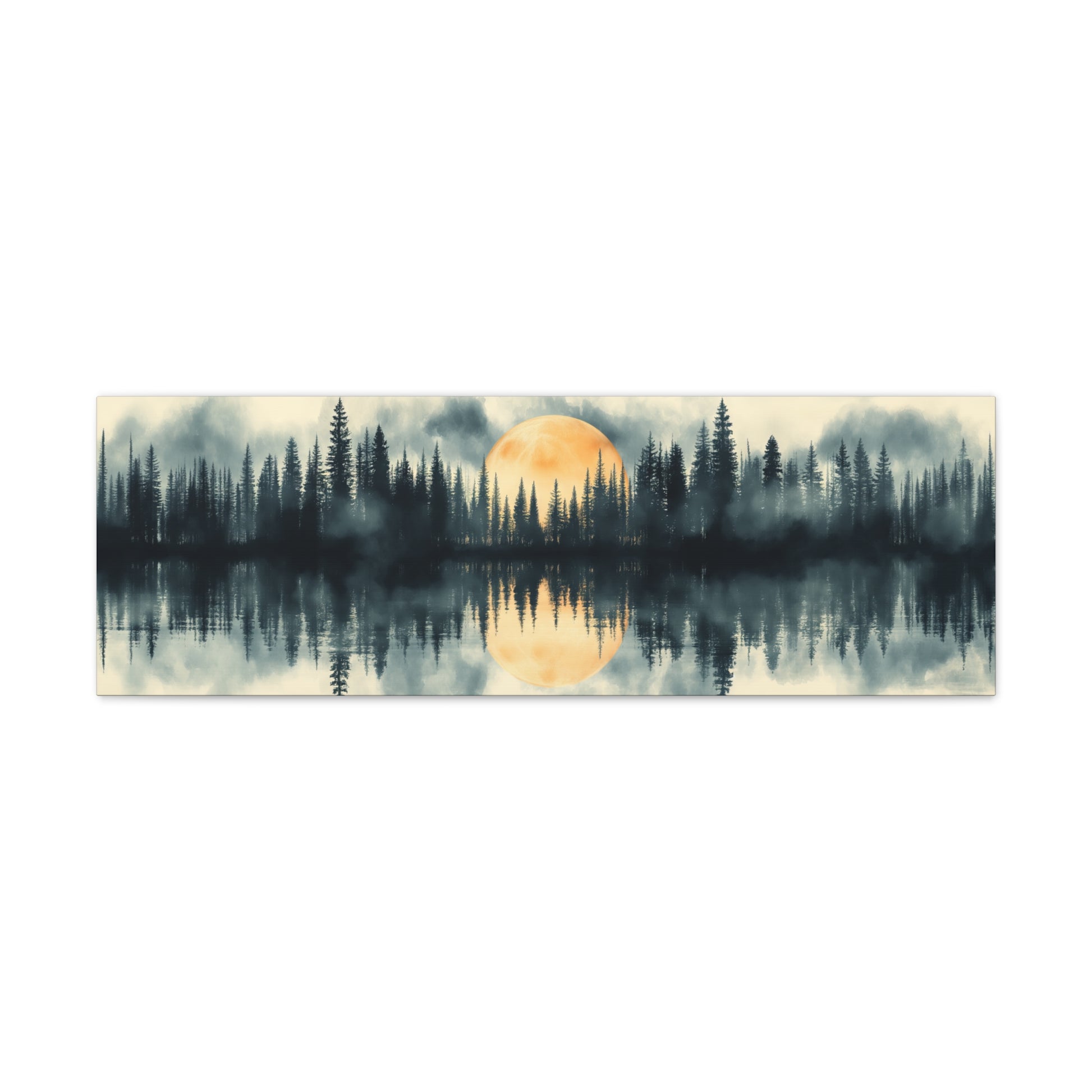 Greyscale Forest - Gallery Canvas Wrap - Erdau Designs