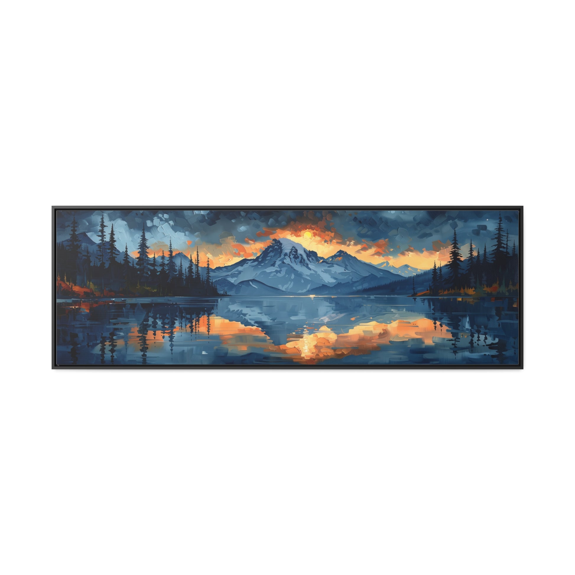 Mountain Rise - Framed Gallery Canvas - Erdau Designs