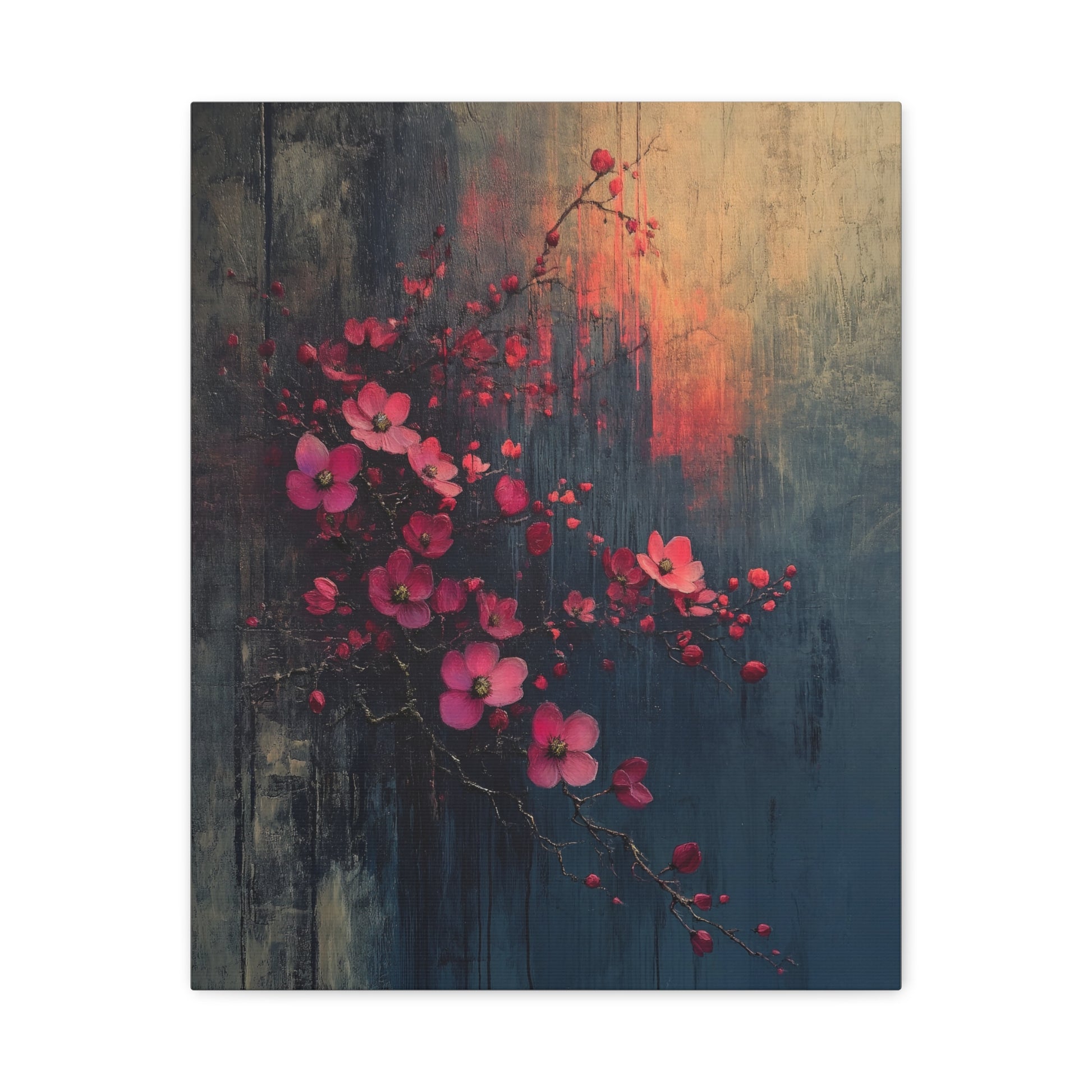 Twilight Bloom Resilience - Stretched Matte Canvas - Erdau Designs