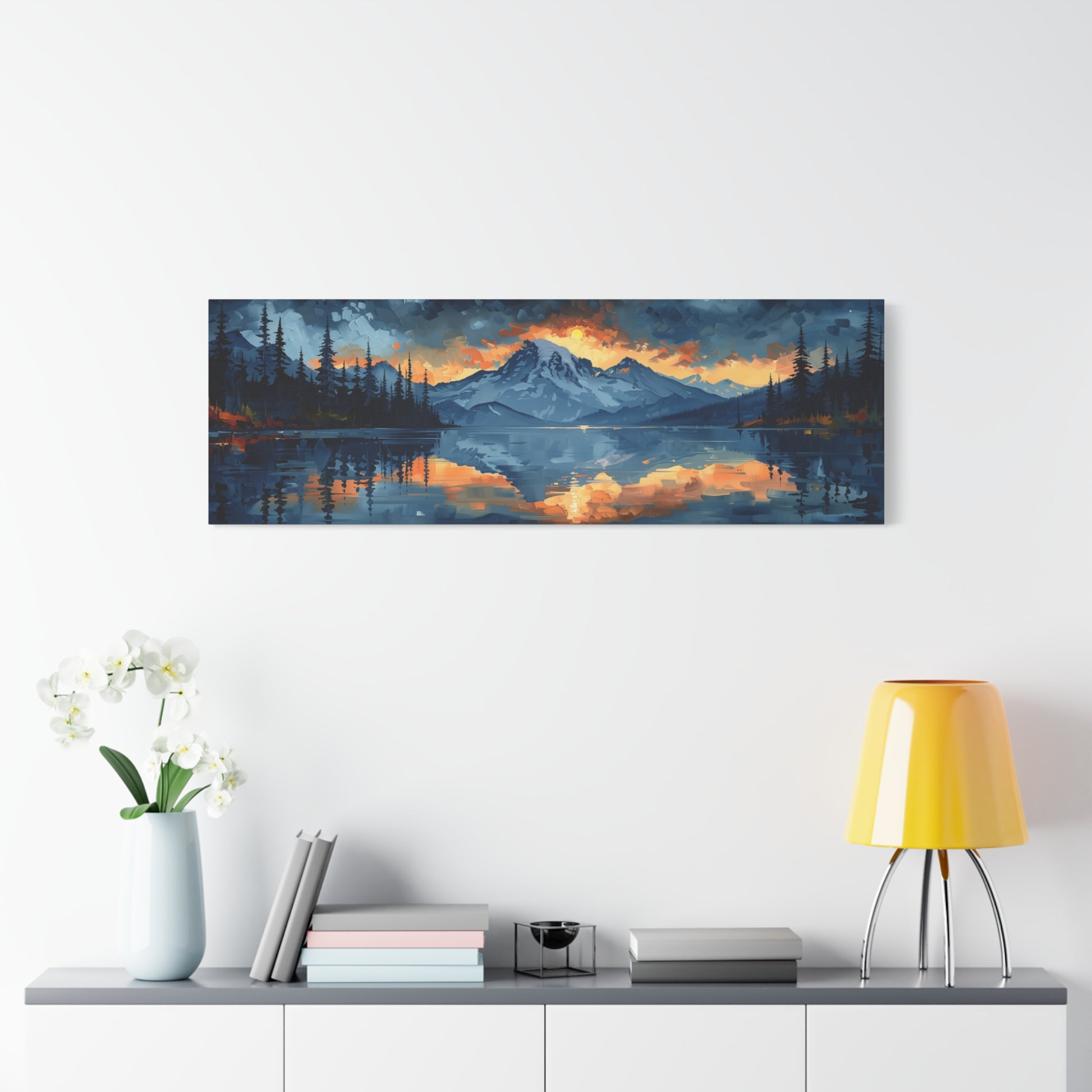 Mountain Rise - Stretched Matte Canvas - Erdau Designs