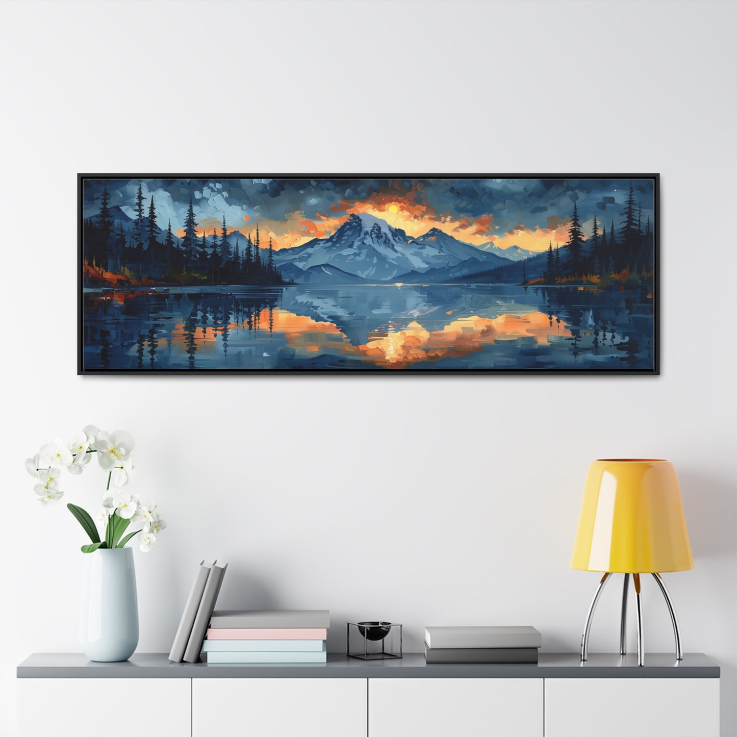 Mountain Rise - Framed Gallery Canvas - Erdau Designs