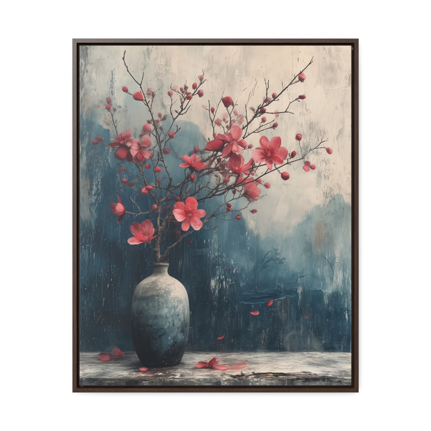 Cherry Grunge - Framed Gallery Canvas Wrap