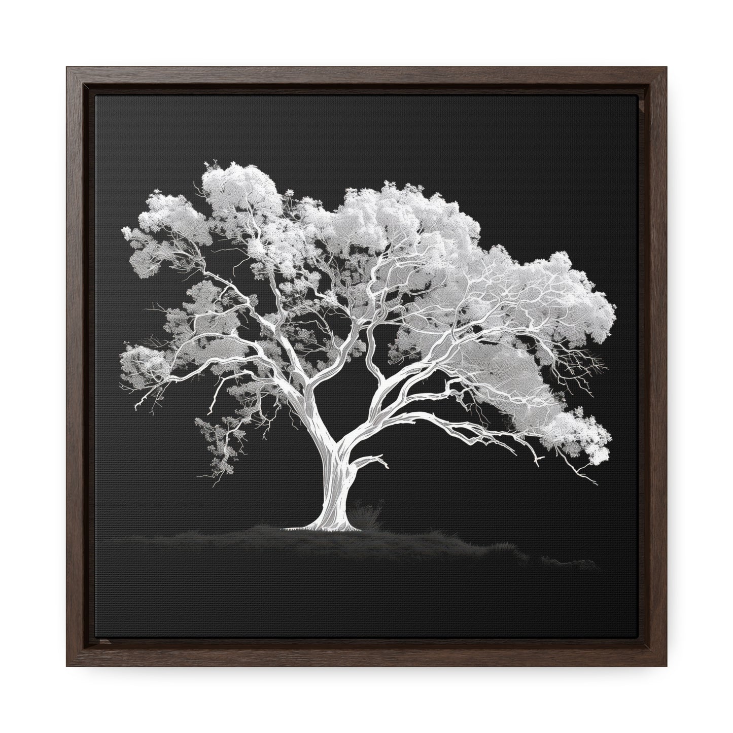 White Oak Tree Framed Gallery Canvas Wrap