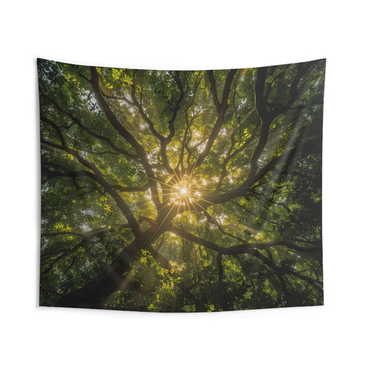 Sunlit Canopy Tapestry