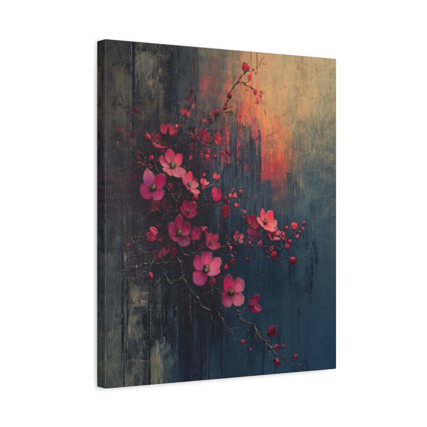 Twilight Bloom Resilience - Stretched Matte Canvas - Erdau Designs