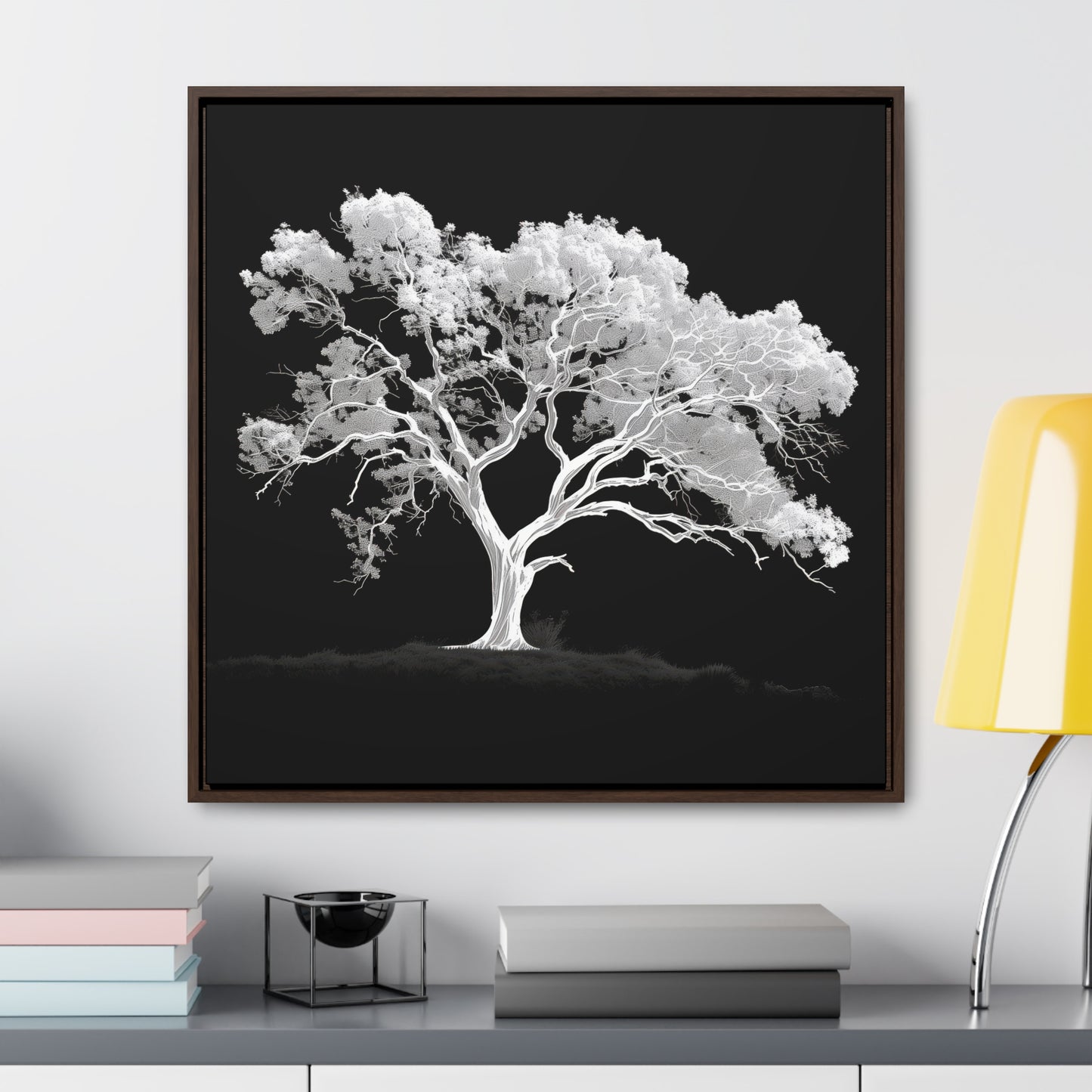 White Oak Tree Framed Gallery Canvas Wrap