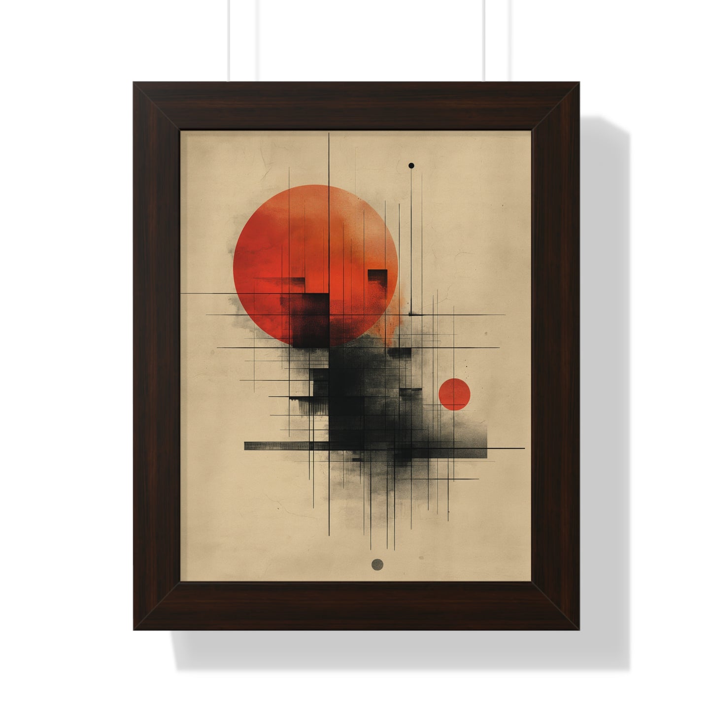 Scarlet Dusk - Framed Poster