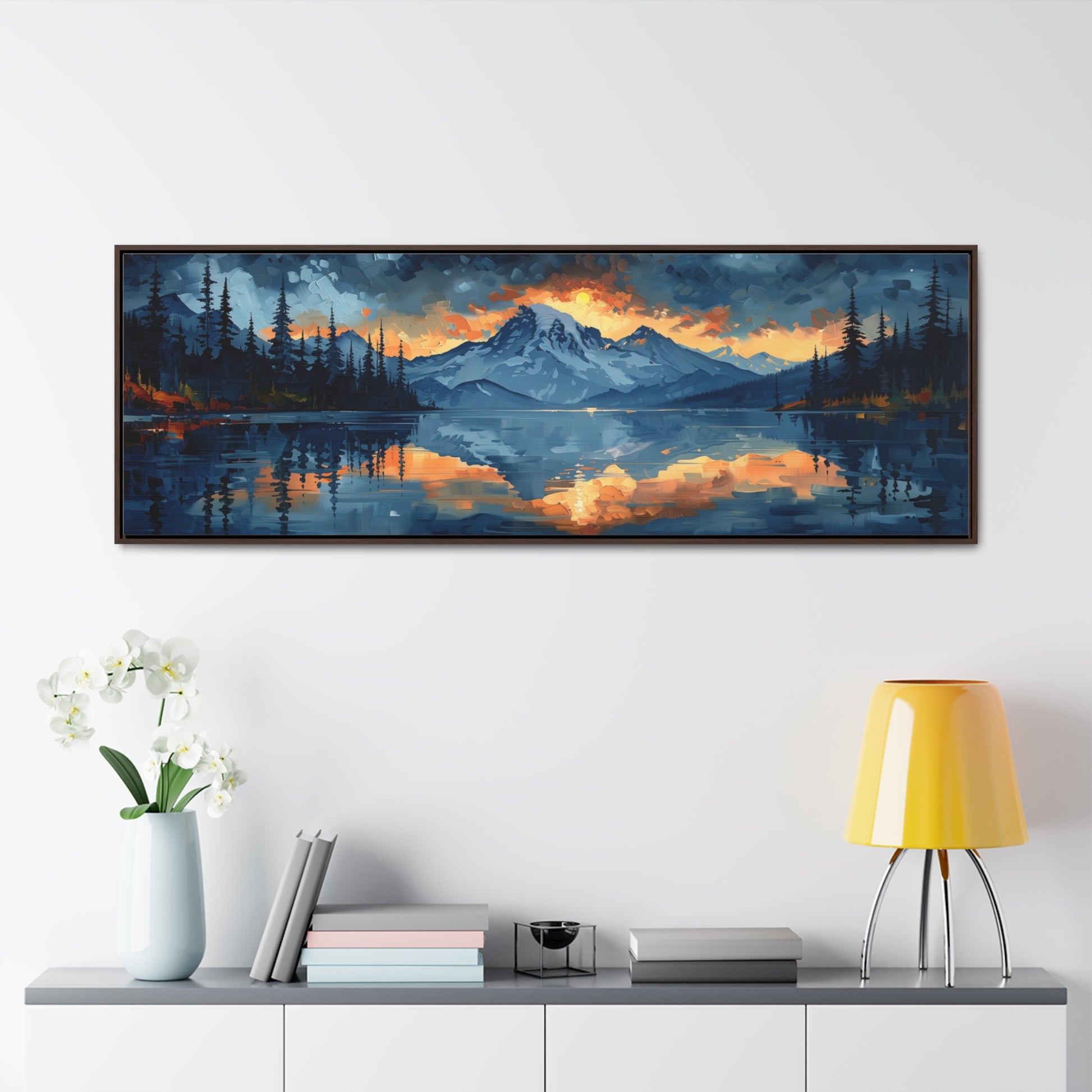 Mountain Rise - Framed Gallery Canvas - Erdau Designs