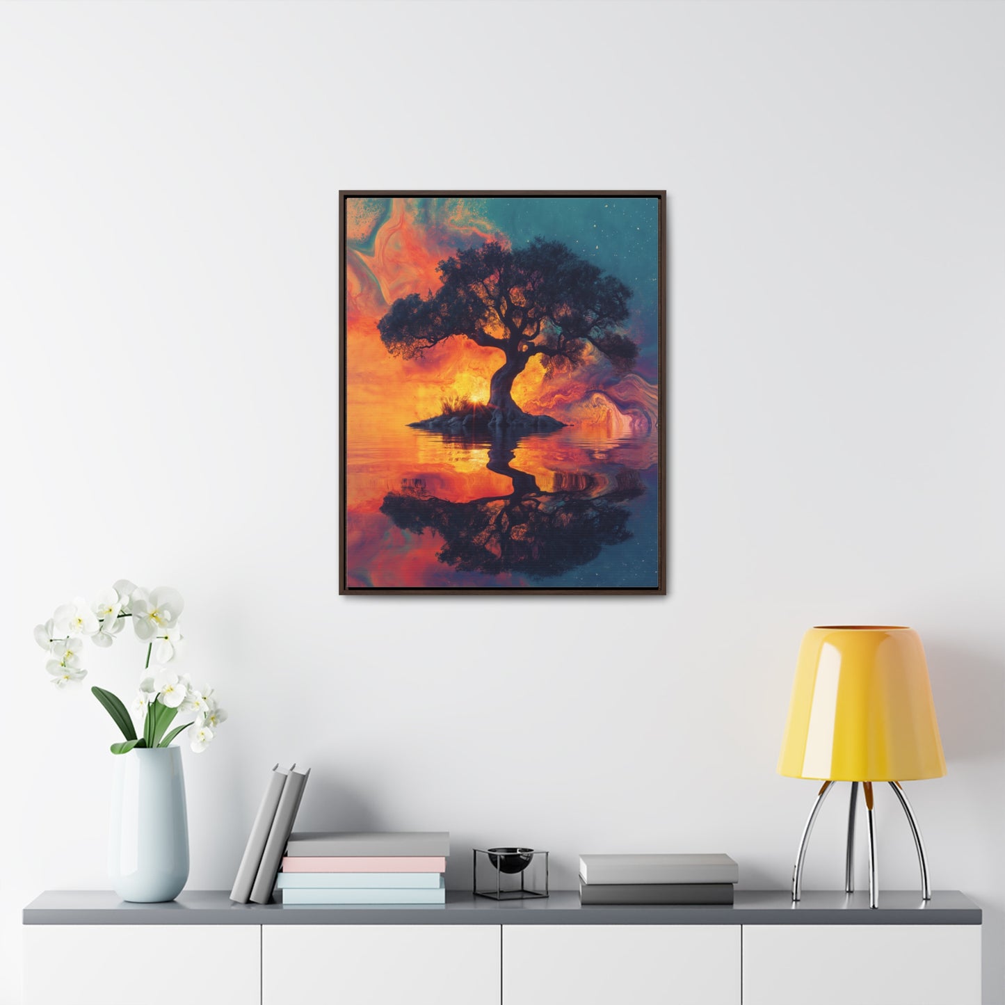 Tree of Dreams - Framed Gallery Canvas Wrap - Erdau Designs