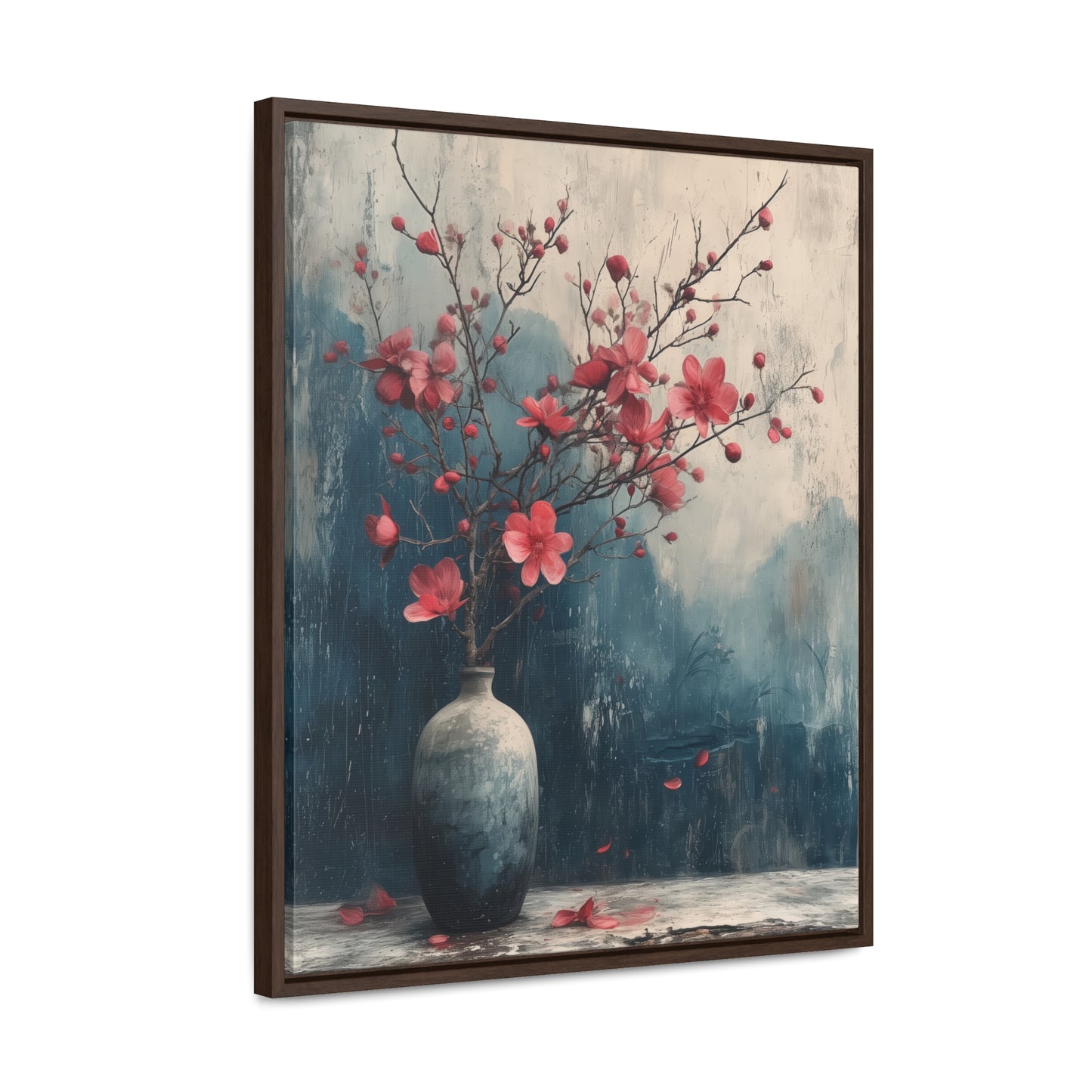 Cherry Grunge - Framed Gallery Canvas Wrap