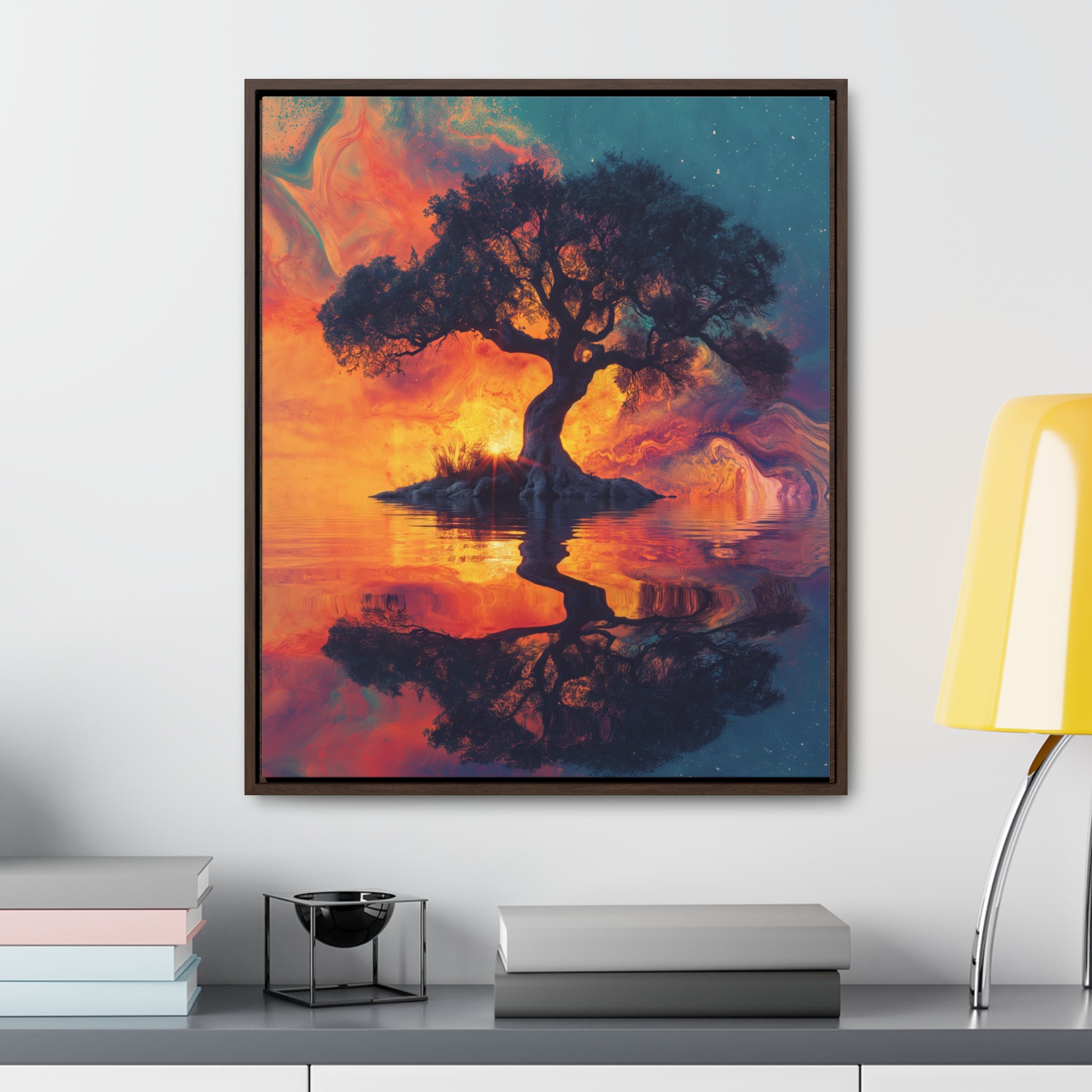 Tree of Dreams - Framed Gallery Canvas Wrap - Erdau Designs