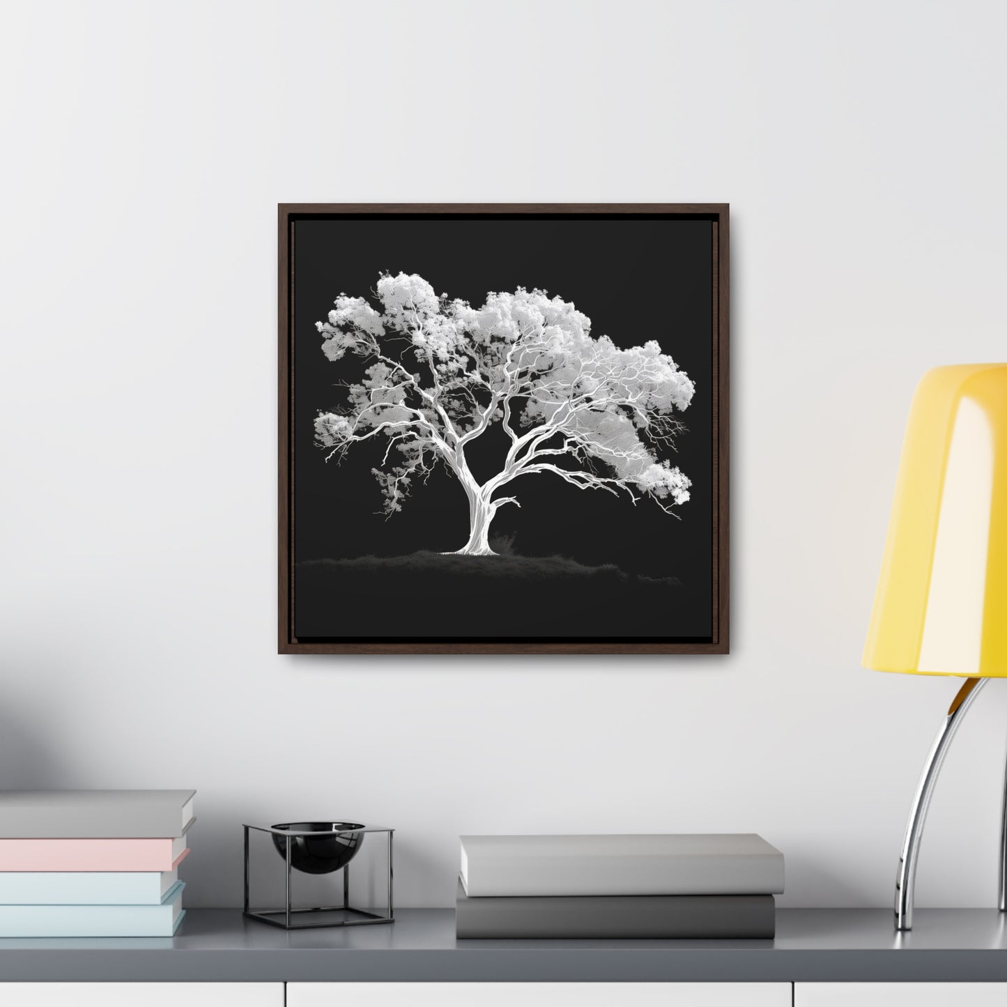 White Oak Tree Framed Gallery Canvas Wrap