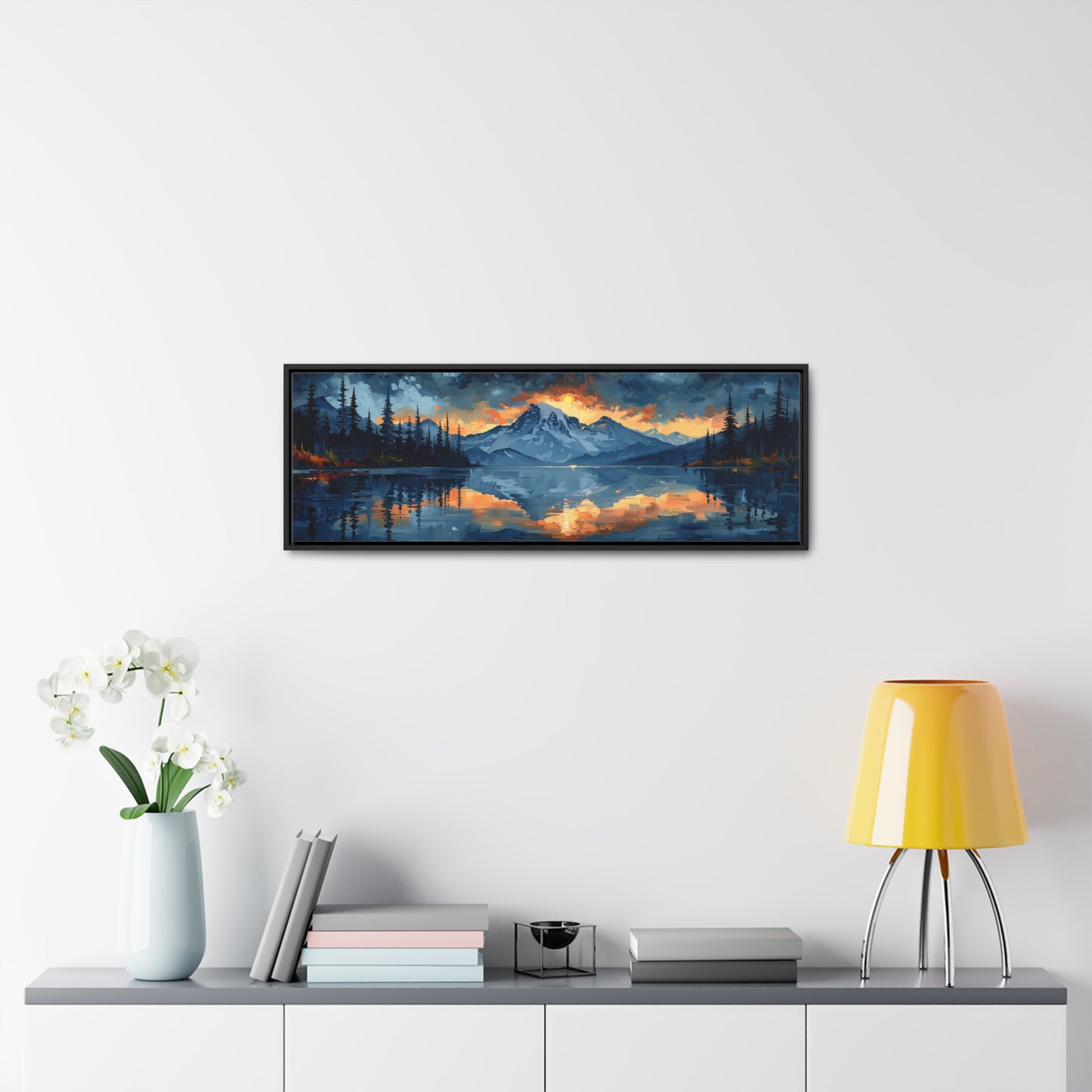 Mountain Rise - Framed Gallery Canvas - Erdau Designs