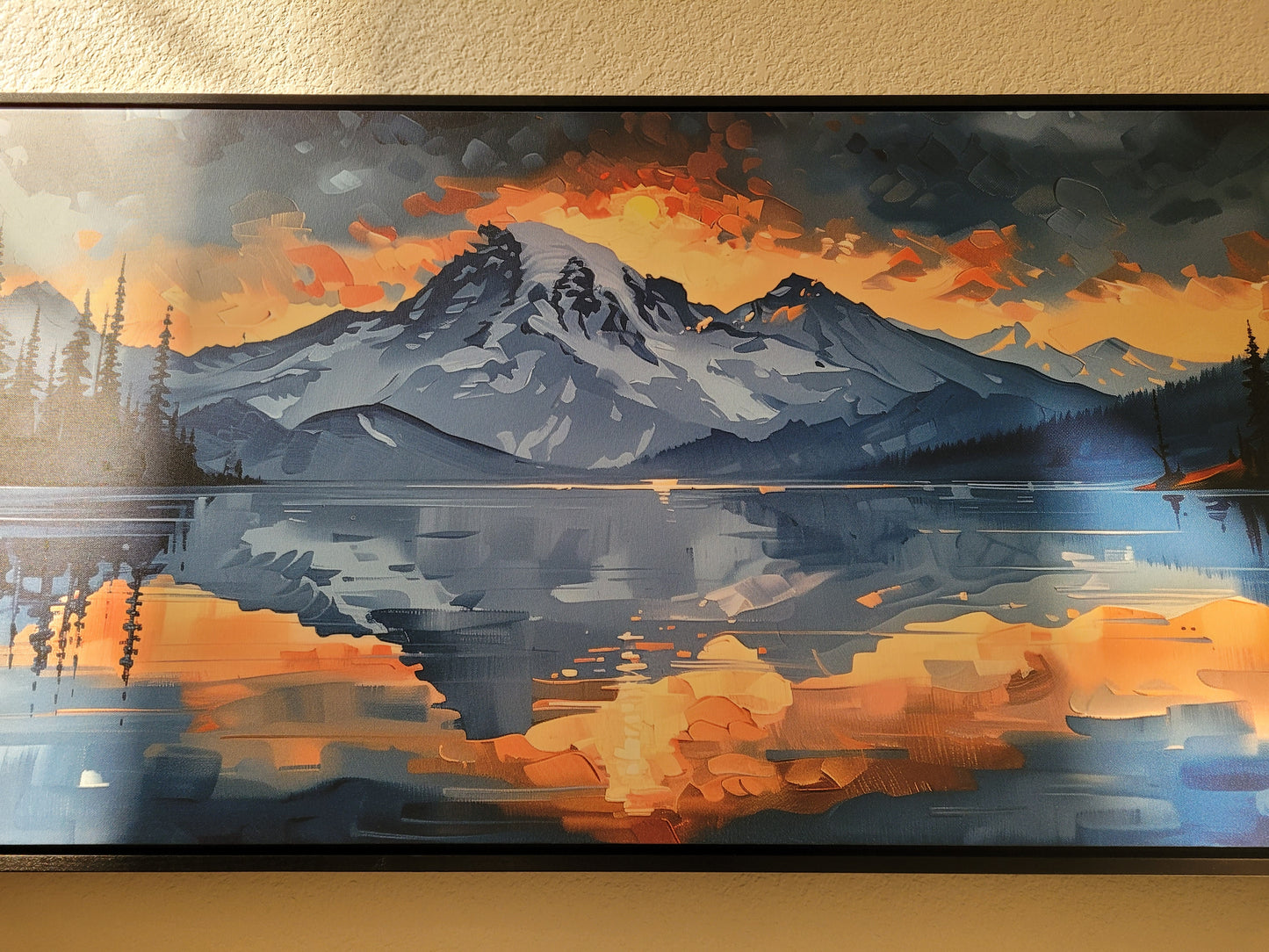 Mountain Rise - Framed Gallery Canvas