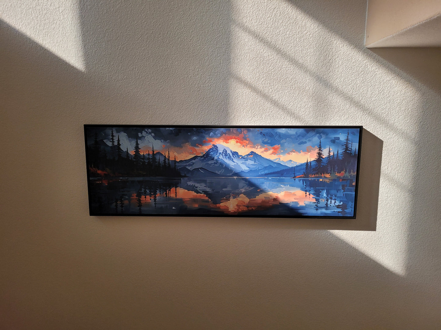 Mountain Rise - Framed Gallery Canvas