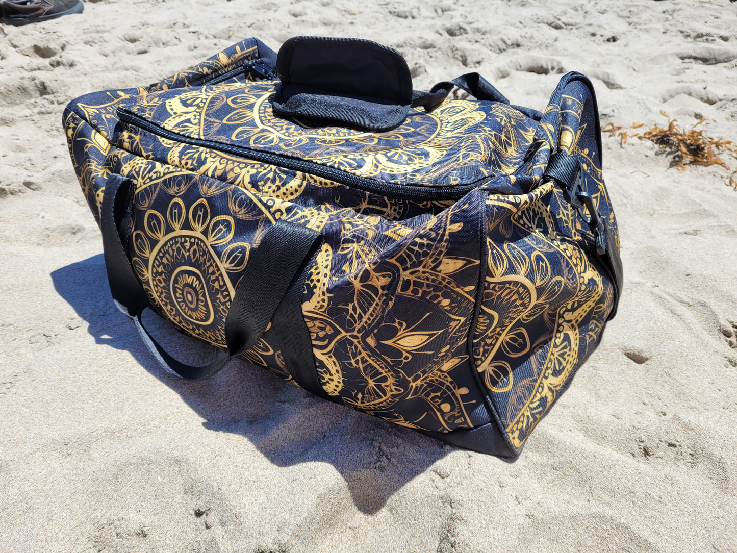 Black and Gold Mandala - Duffel Bag